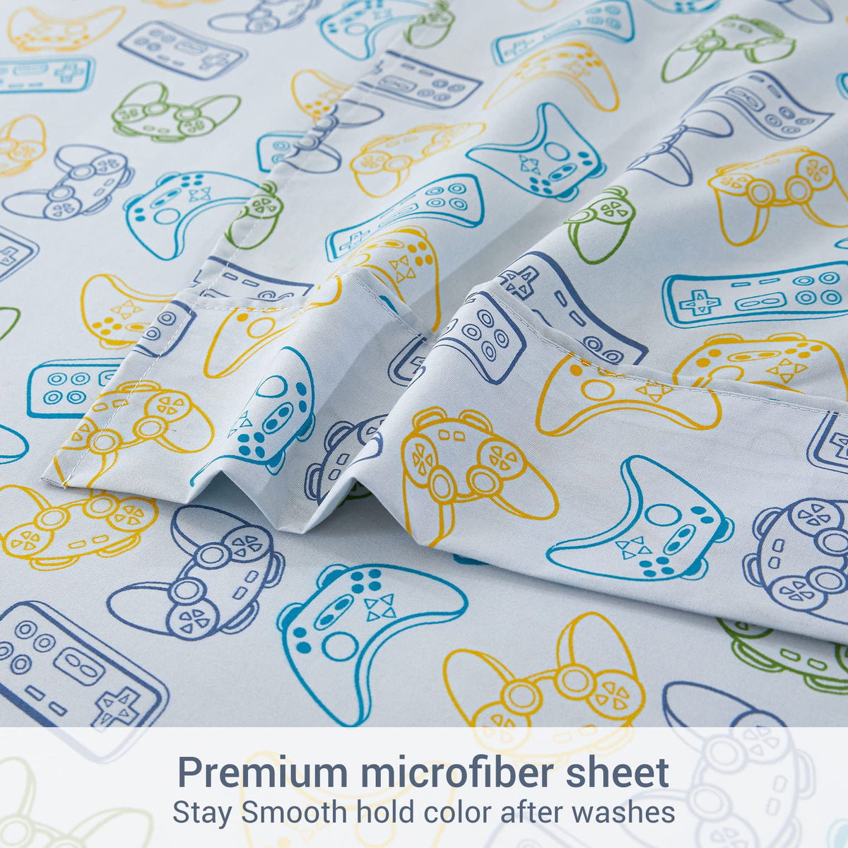 Game Player Paddle Kids Bed Sheet Set Deep Pocket Double Brushed Microfiber