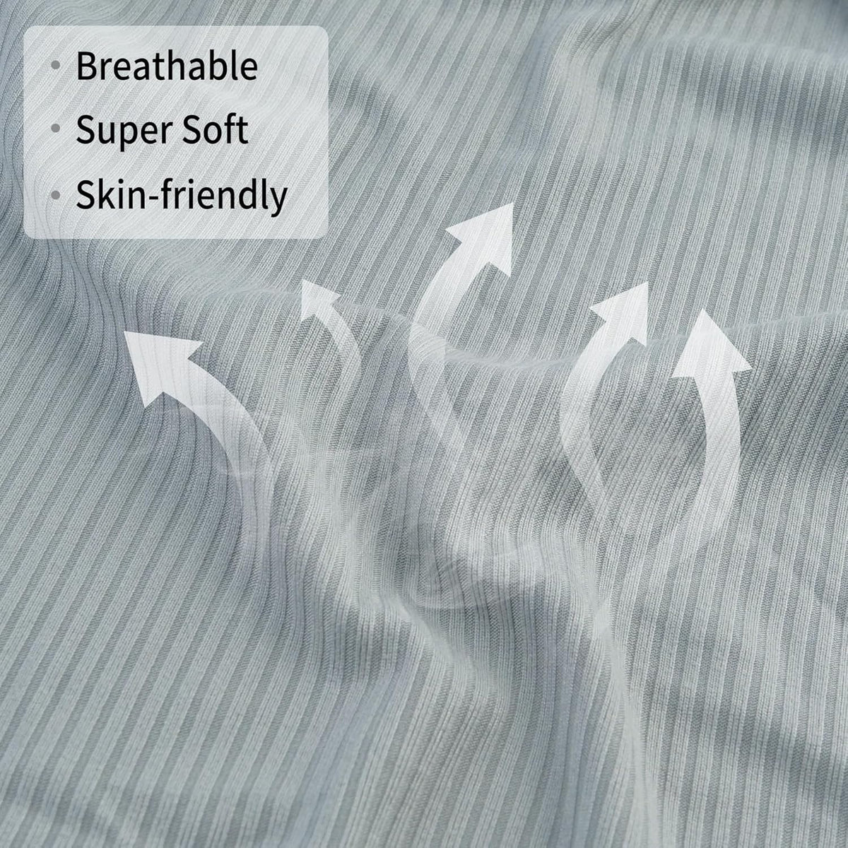 Grey Leaf 2-Pack Jersey Swaddle Blankets, 40 x 30 in
