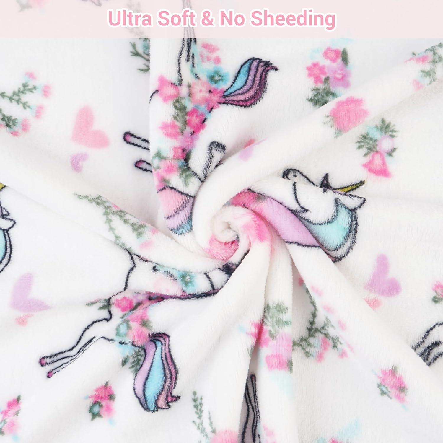 Unicorn Parade Kids Throw Blanket