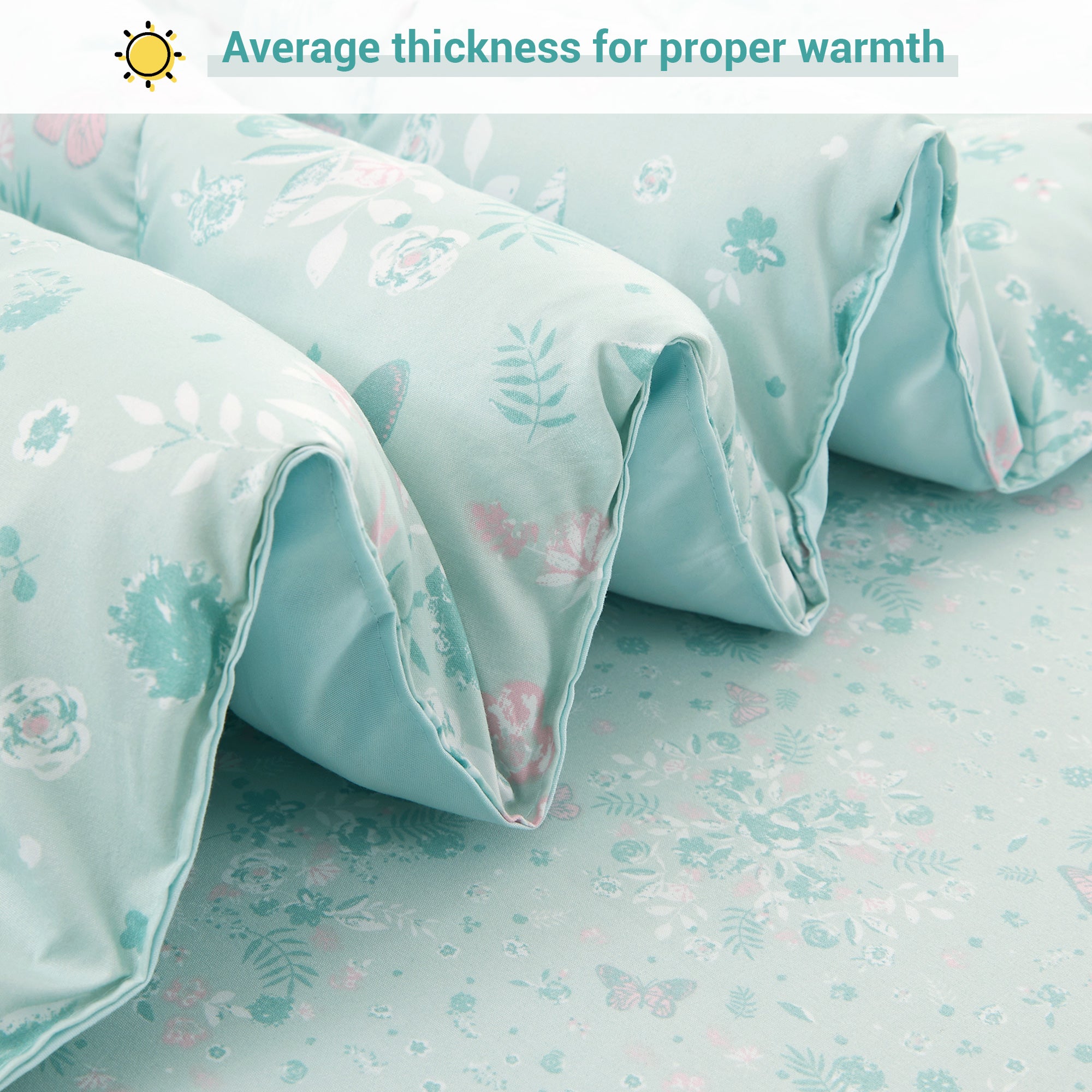 Fairy Tale Floral-Butterfly Bedding Set for Kids-5 or 7 Piece Options
