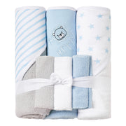 Lion Baby Towels and Baby Wash Cloths Set 6-Pack Size 28 x 28 Inch
