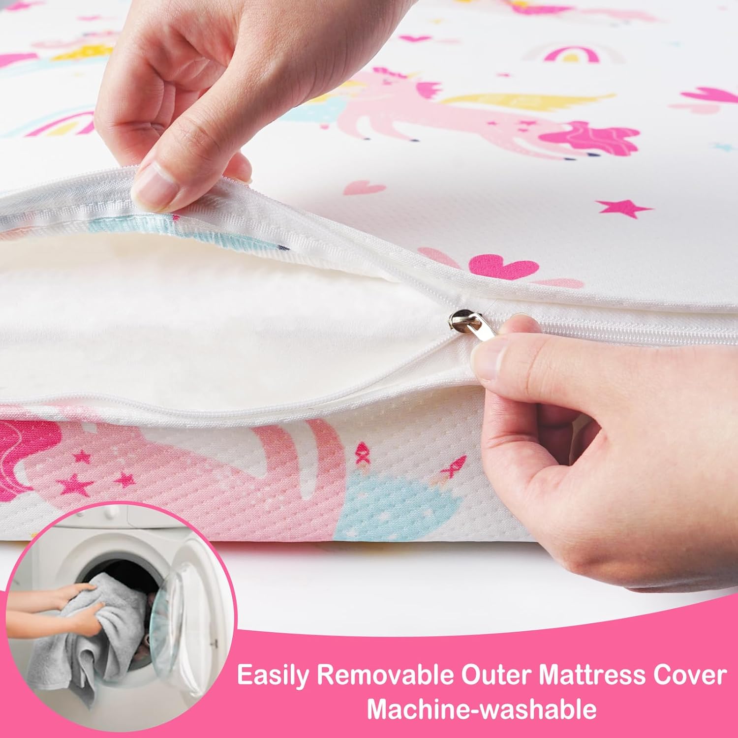 Unicorn Pack and Play Mattress