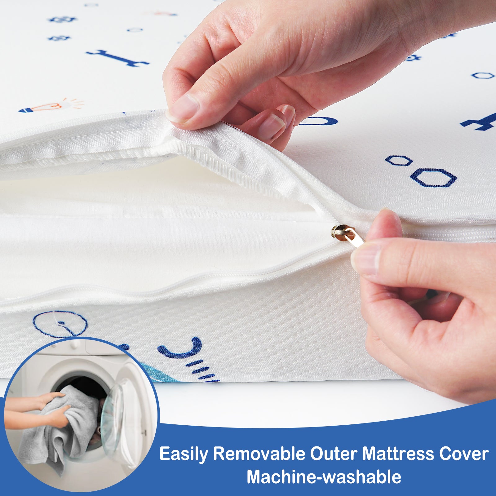 Matelas Robot Pack and Play 38" x 26"