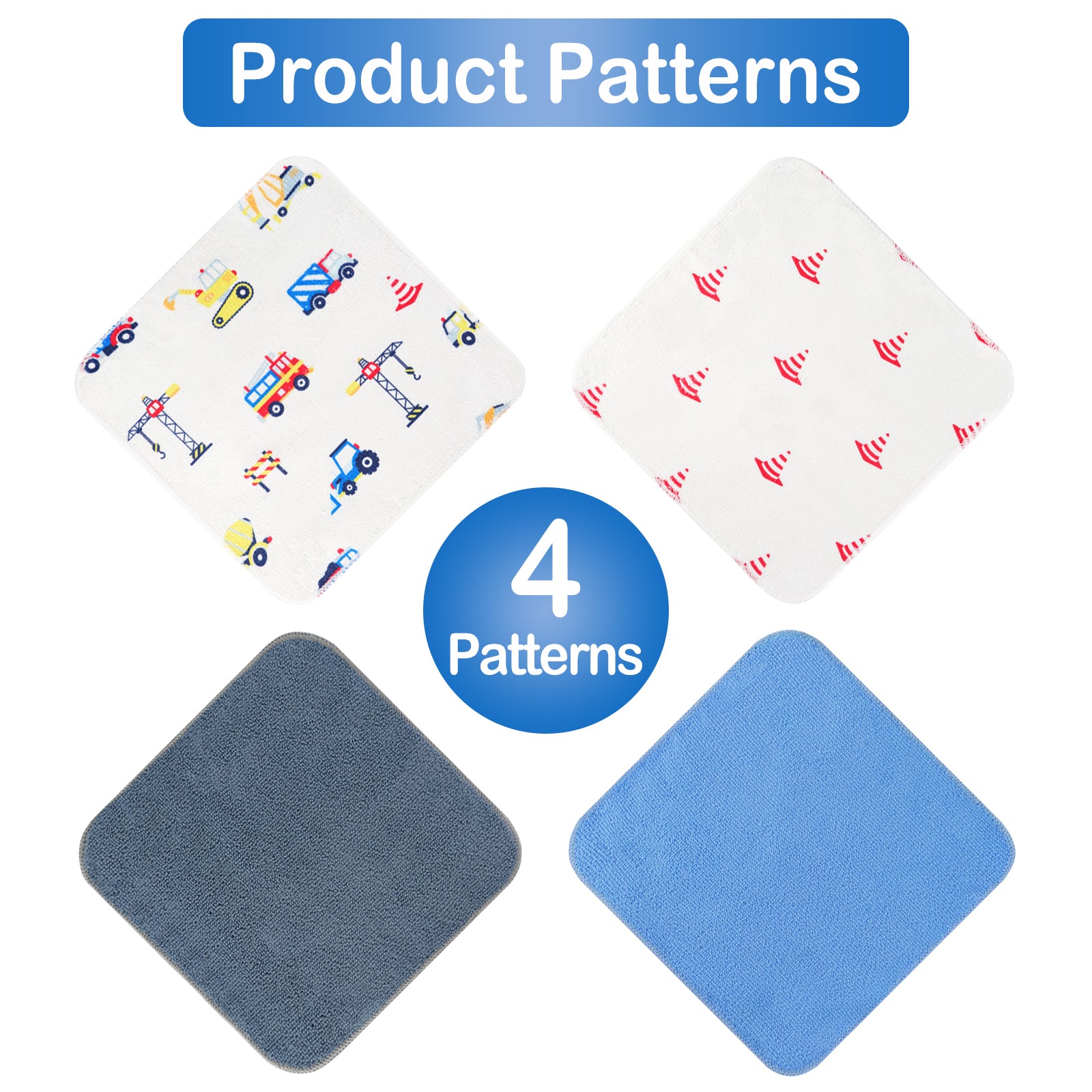 Truck 24Pack Baby Washcloths