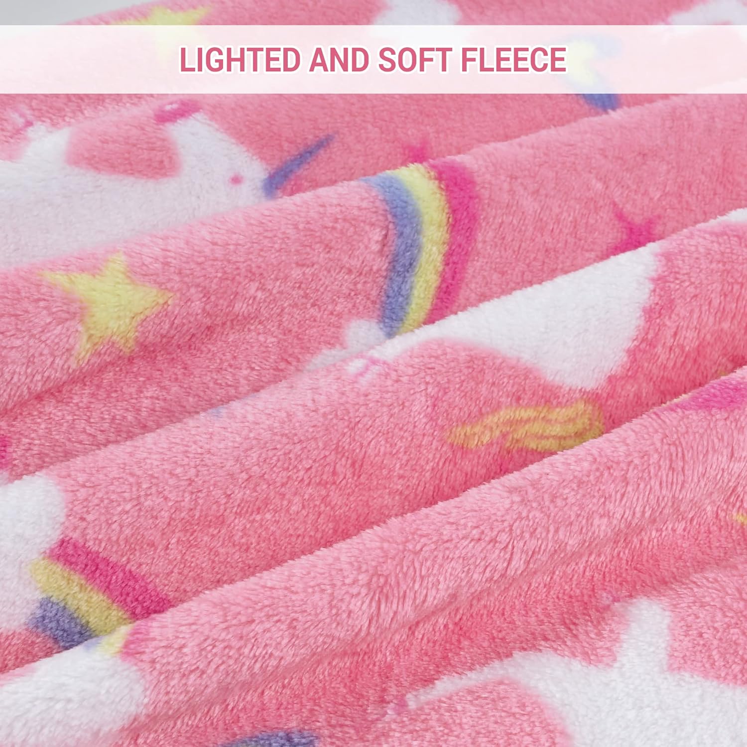 Unicorn Kids Throw Blanket for Boys and Girls Soft Cozy Flannel