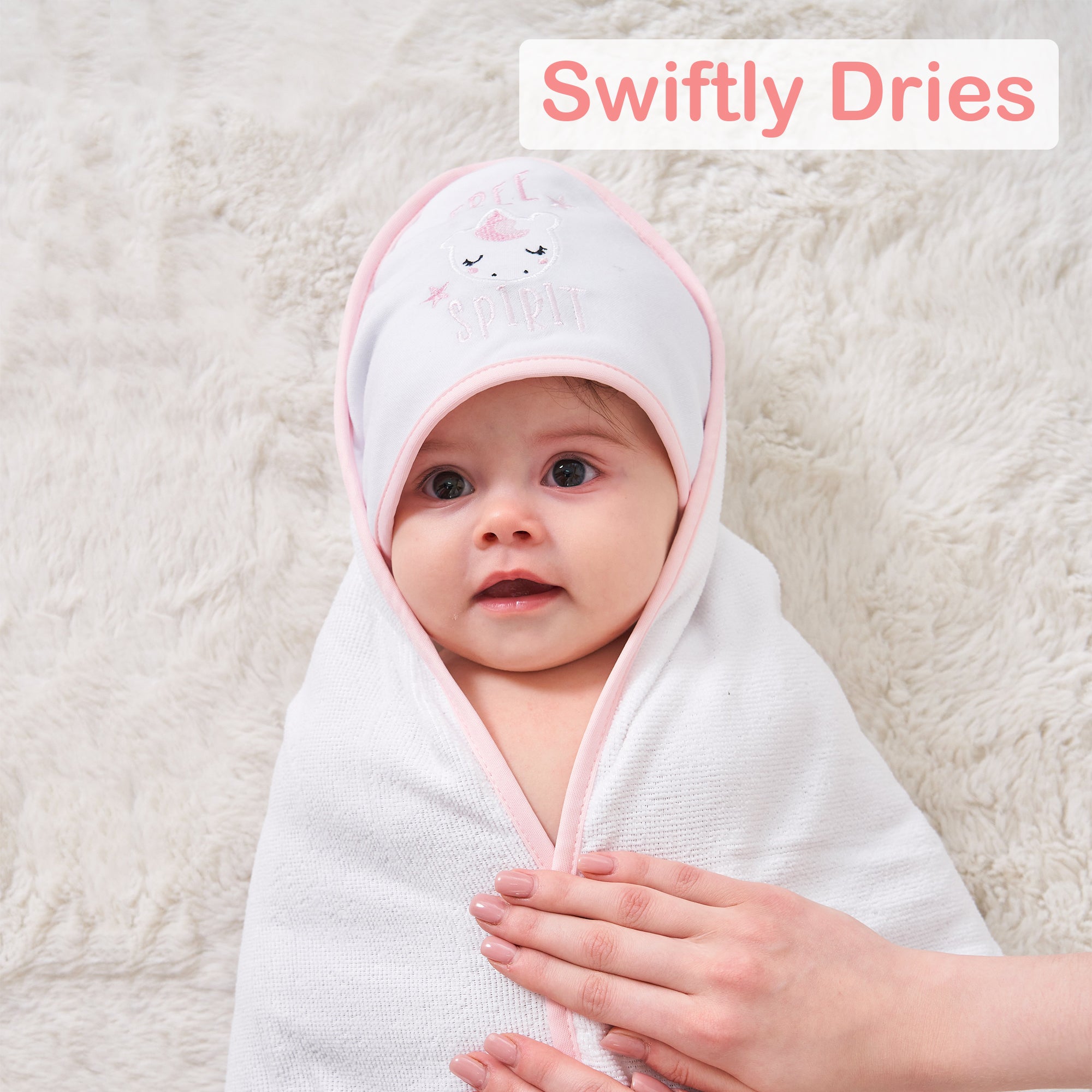 Unicorn Baby Towels and Baby Wash Cloths Set 6-Pack Size 28 x 28 Inch