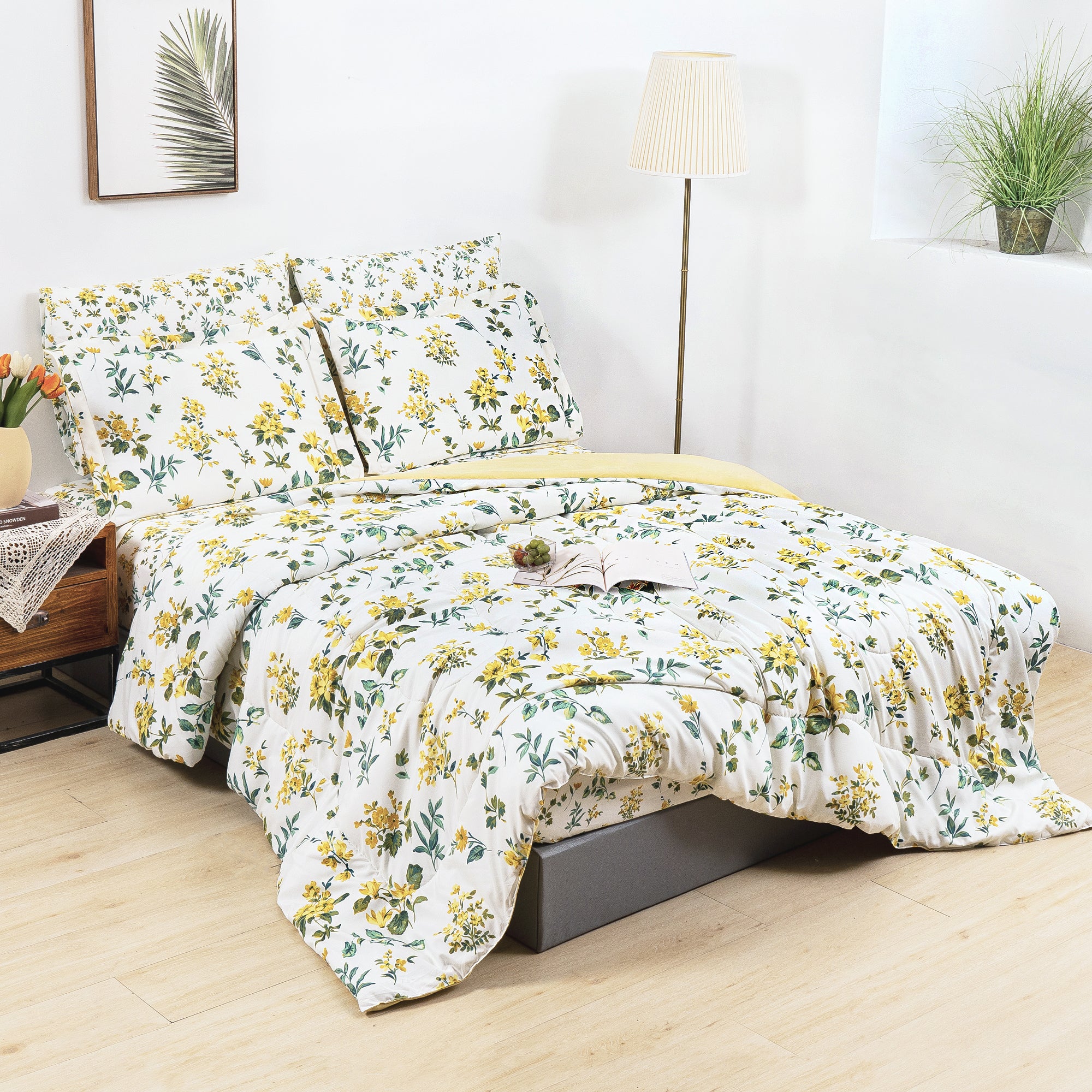 Yellow Daisy Dreamscape Comforter Set 7 Pieces