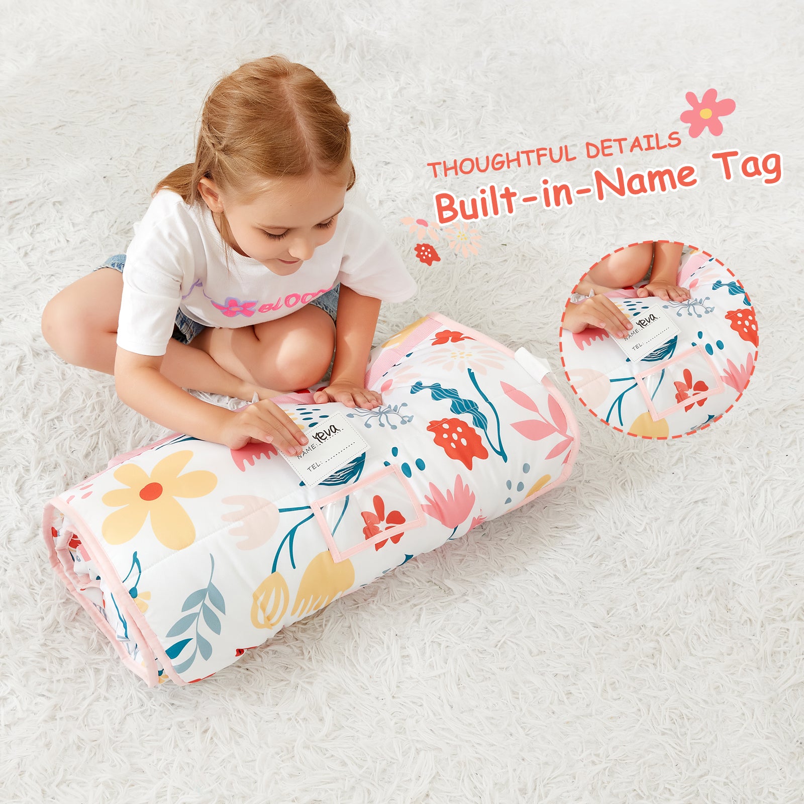 Cozy Comfort Nap Mat - Flower