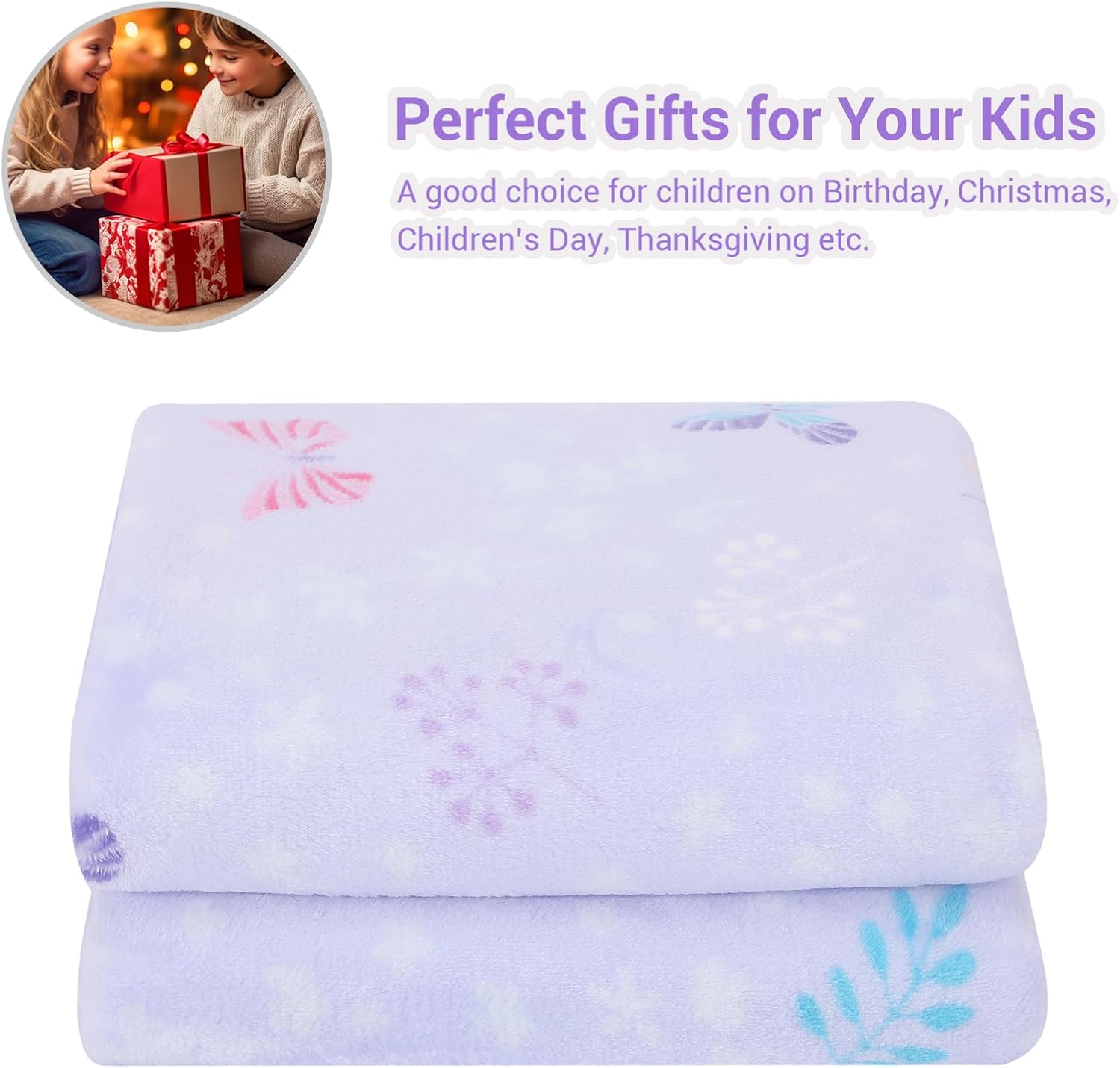 Magic Butterfly Kids Throw Blanket
