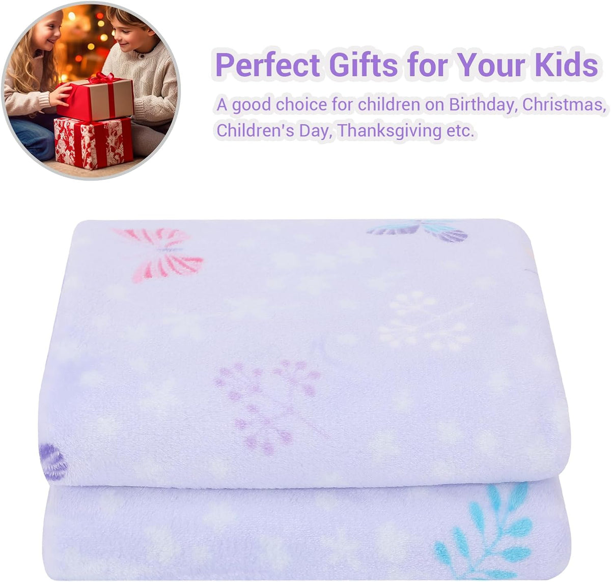 Magic Butterfly Kids Throw Blanket