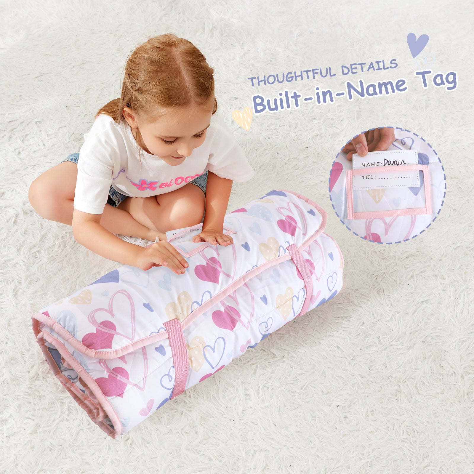 Cozy Comfort Nap Mat - Colorful Love
