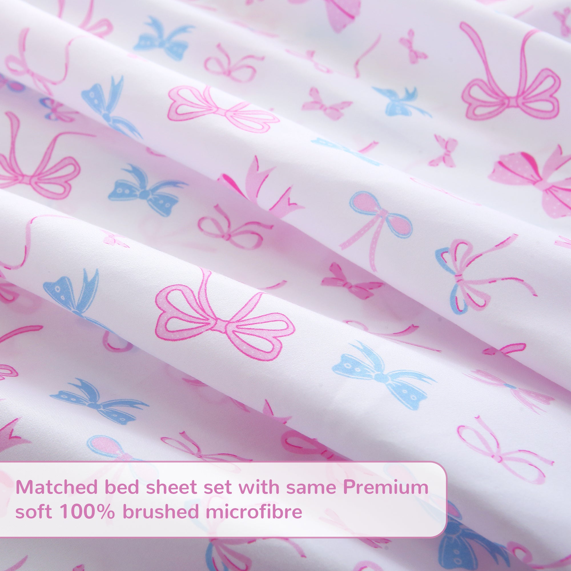 Bow - tastic Party 3/4 PCs TWIN/Full Bed Sheet