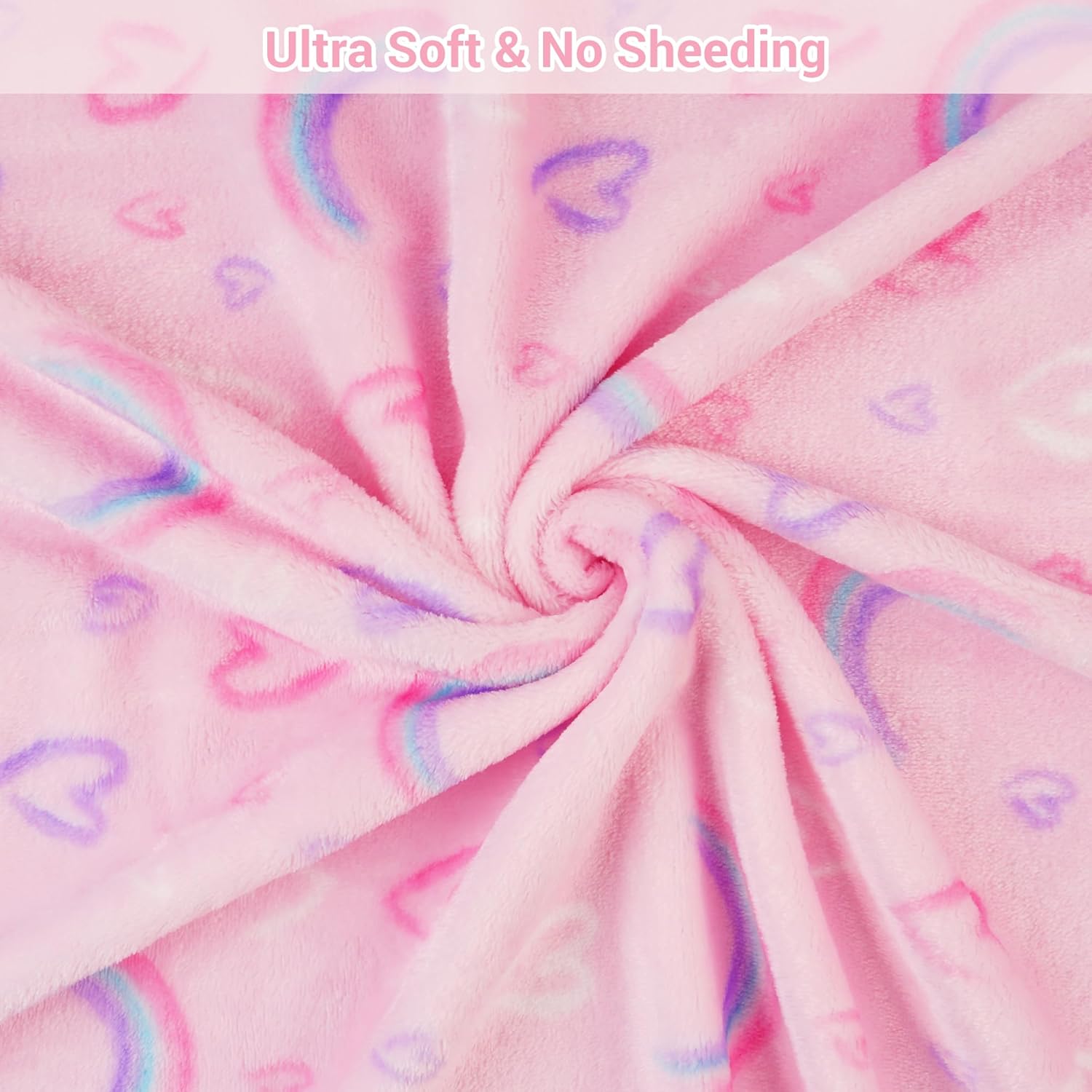 Colorful Rainbow Kids Throw Blanket