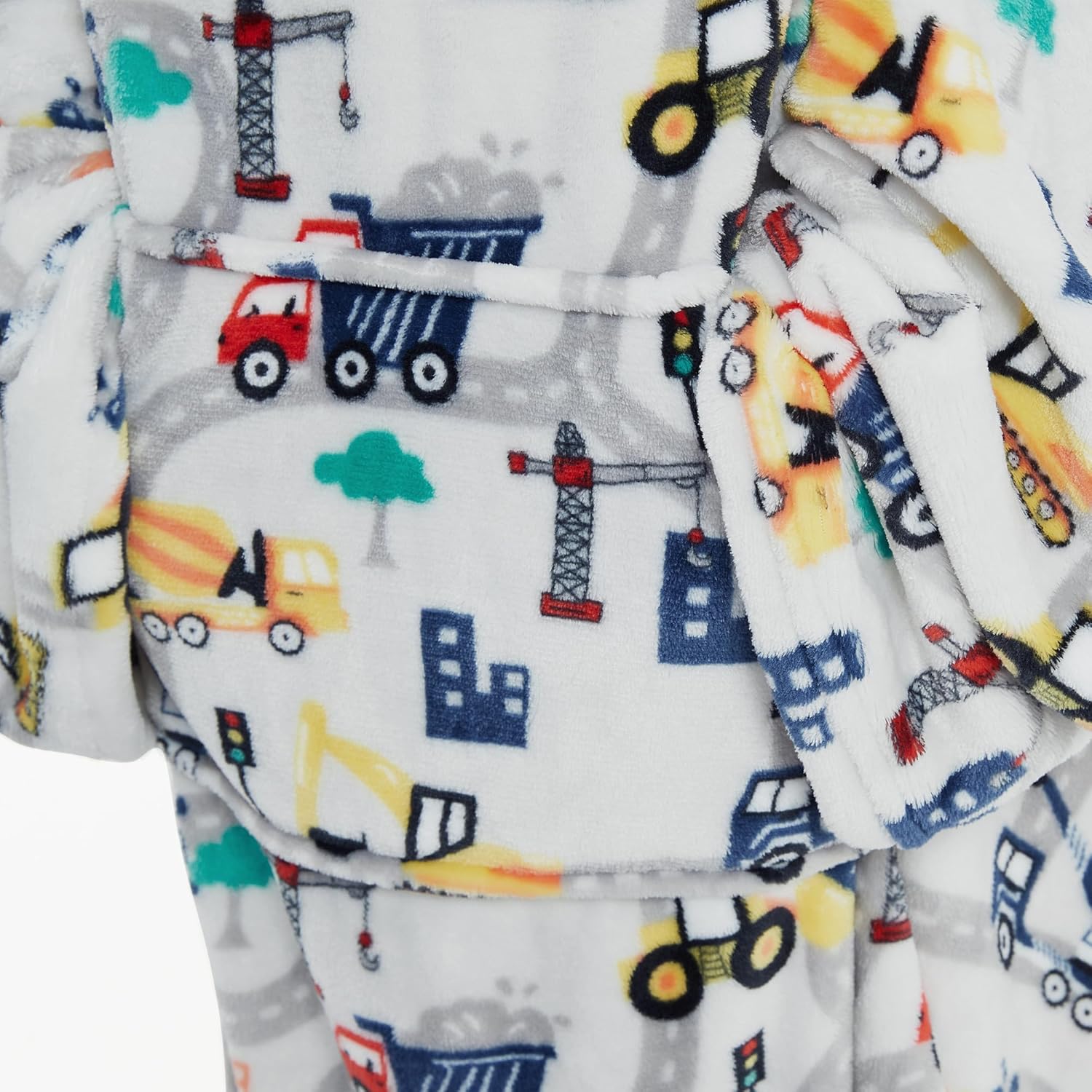 Truck Kids Snuggies Wearable Fleece Blanket with Sleeves & Foot Pocket for Kids Boys Girls,Lightweight Soft Blanket with Hook & Loop 48" x 48"