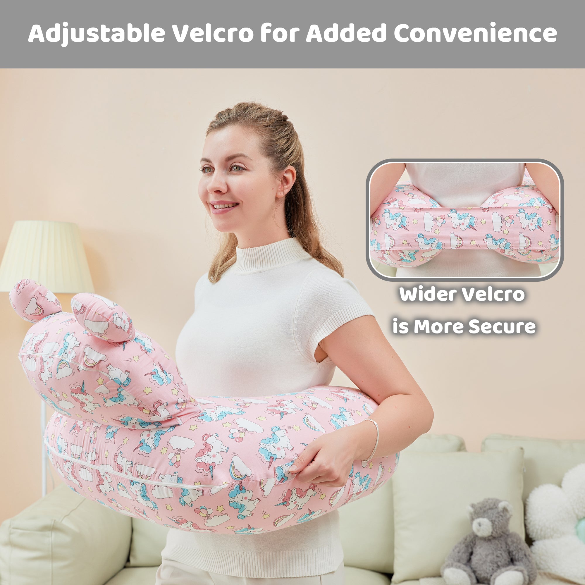 Unicorn  Nursing Pillow for Breastfeeding for Mom Support