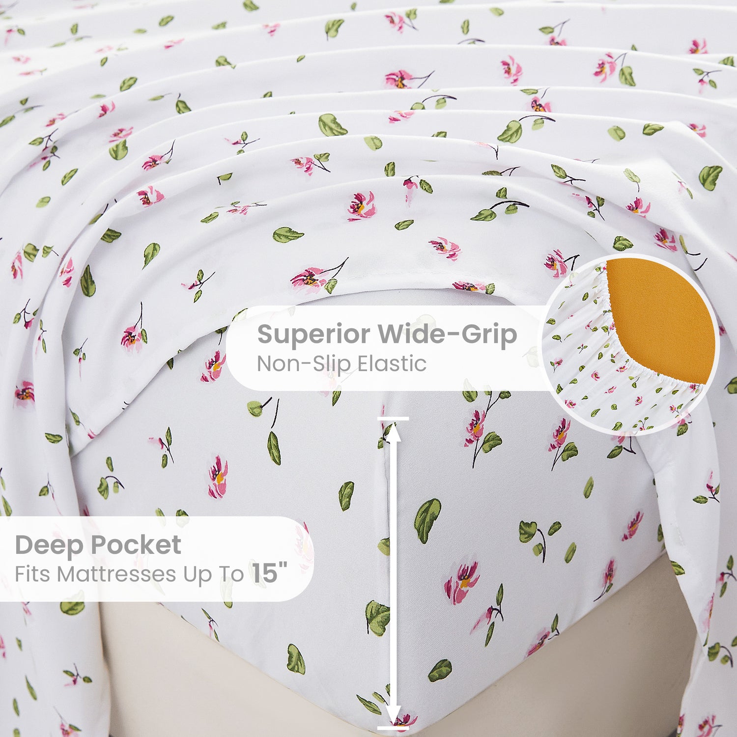 Tiny floral pattern Bed Sheets Set