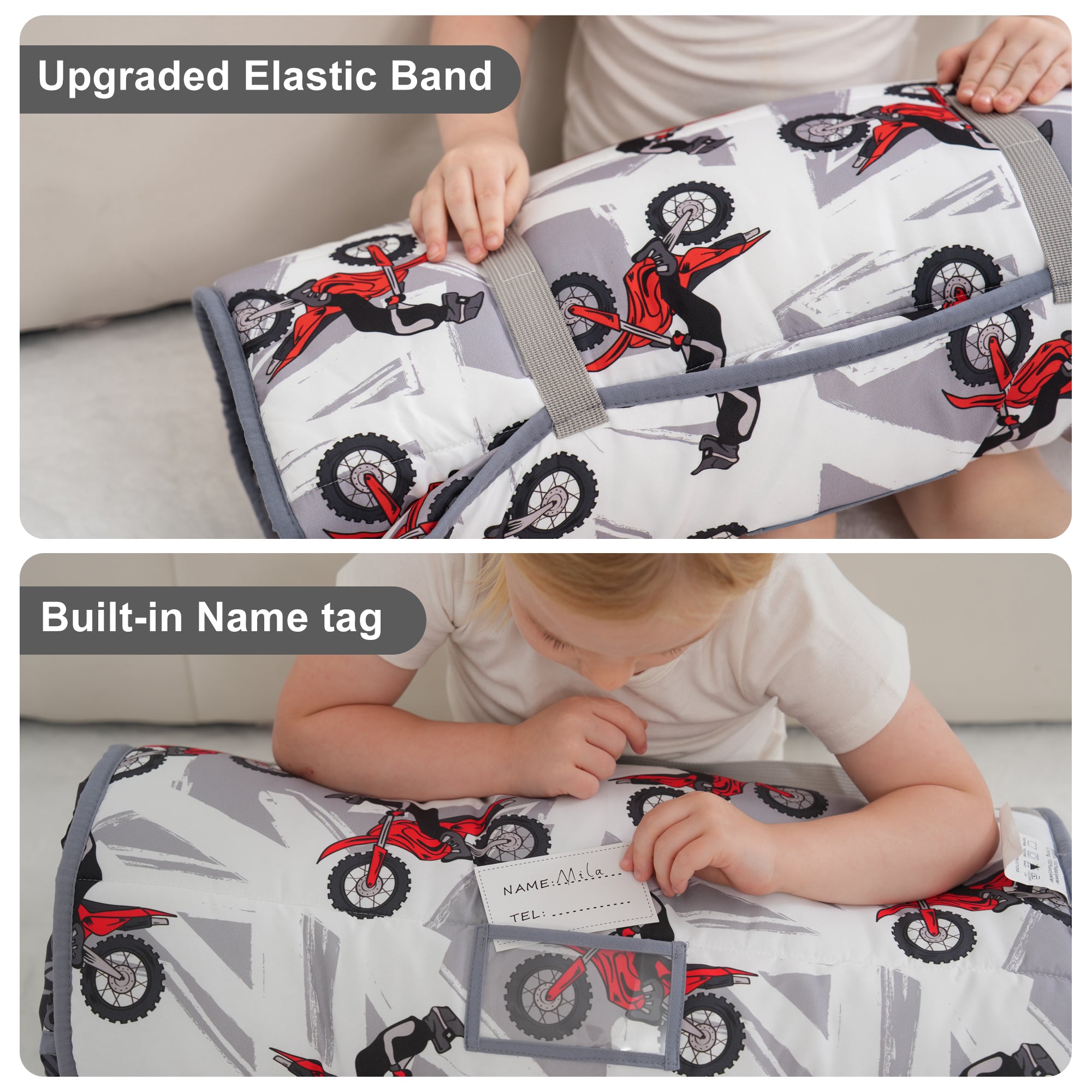 Cozy Comfort Nap Mat - Cool Motocycle
