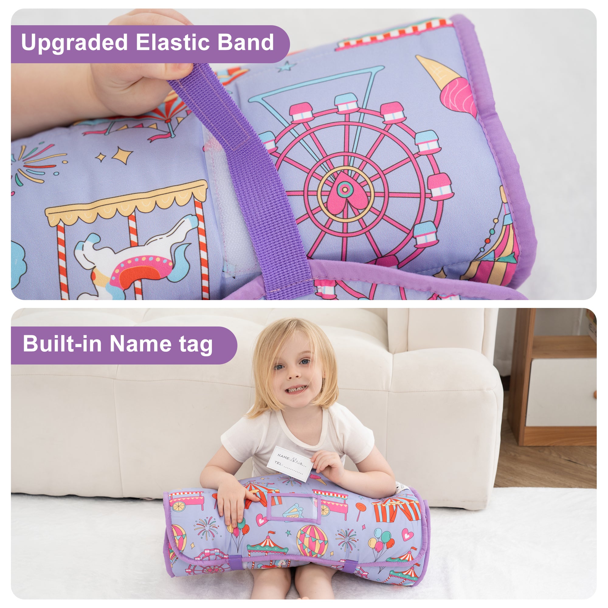 Cozy Comfort Nap Mat - Amusement Park