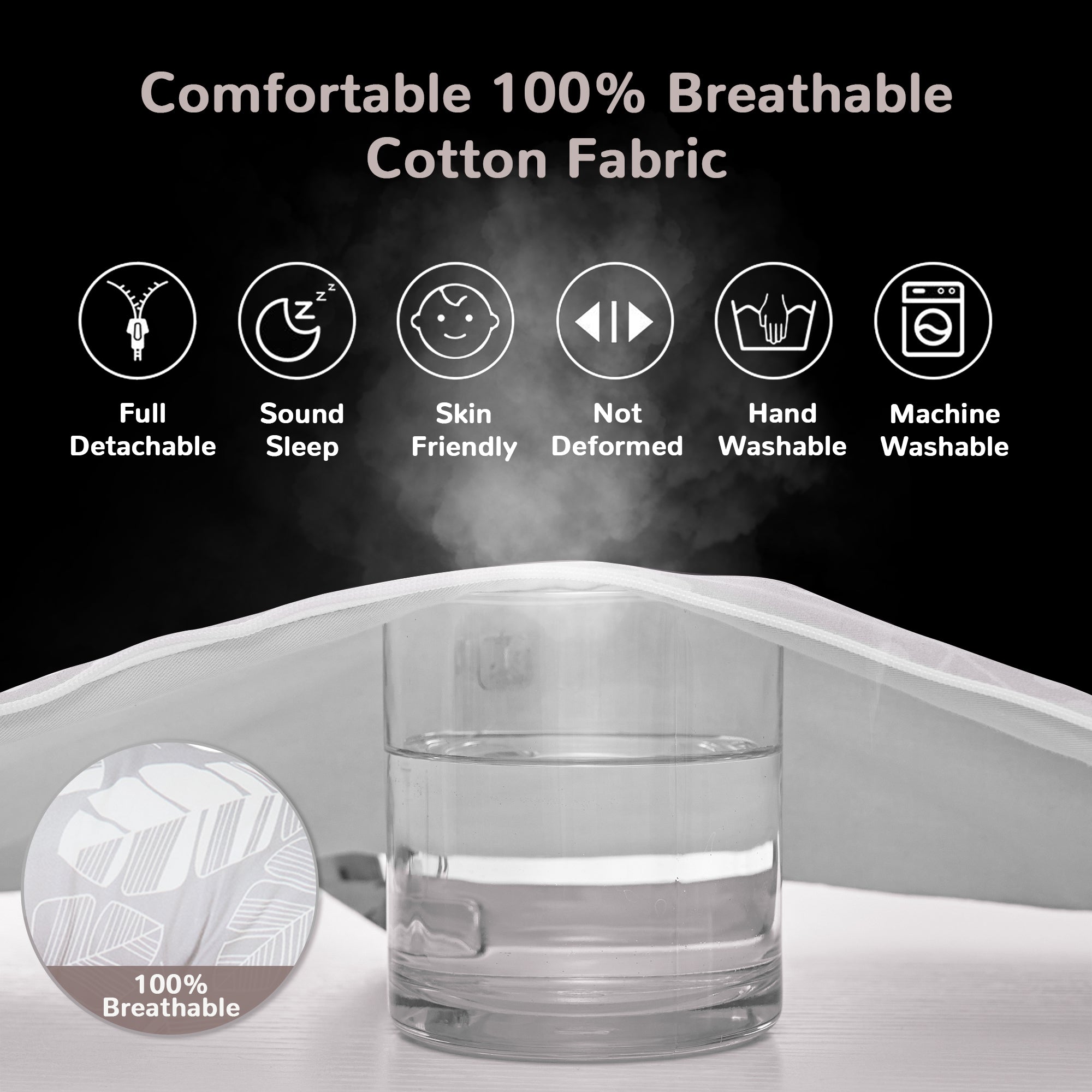 White Feather Baby Lounger - Baby Nest Co Sleeper for Baby Bed, Soft & Breathable Portable Cotton Newborn Lounger Nest for Crib Bassinet