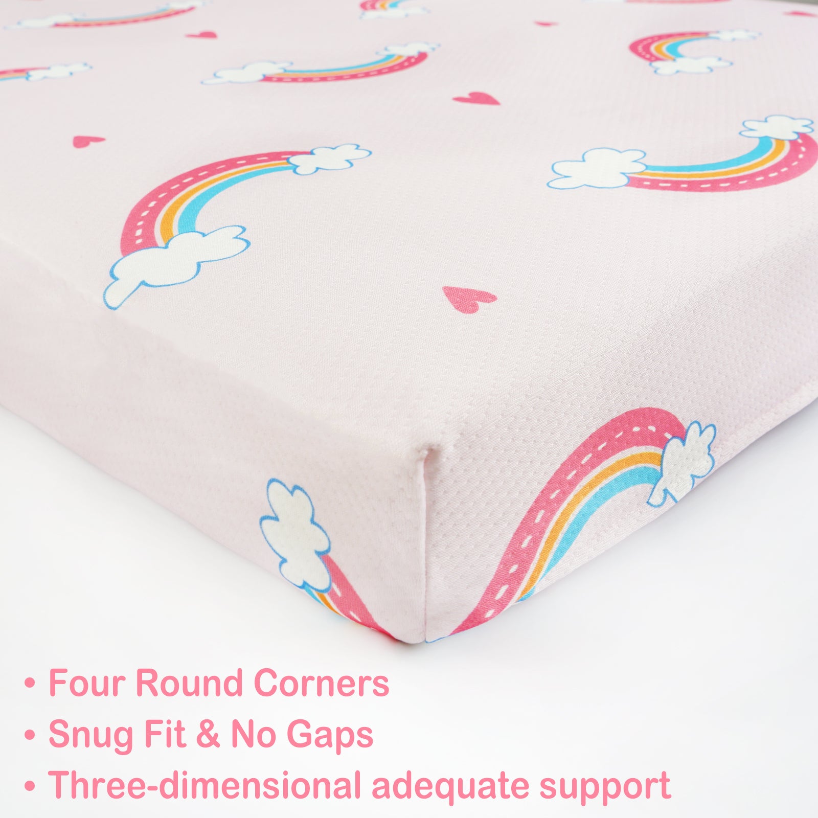 Rainbow Pack and Play Mattress