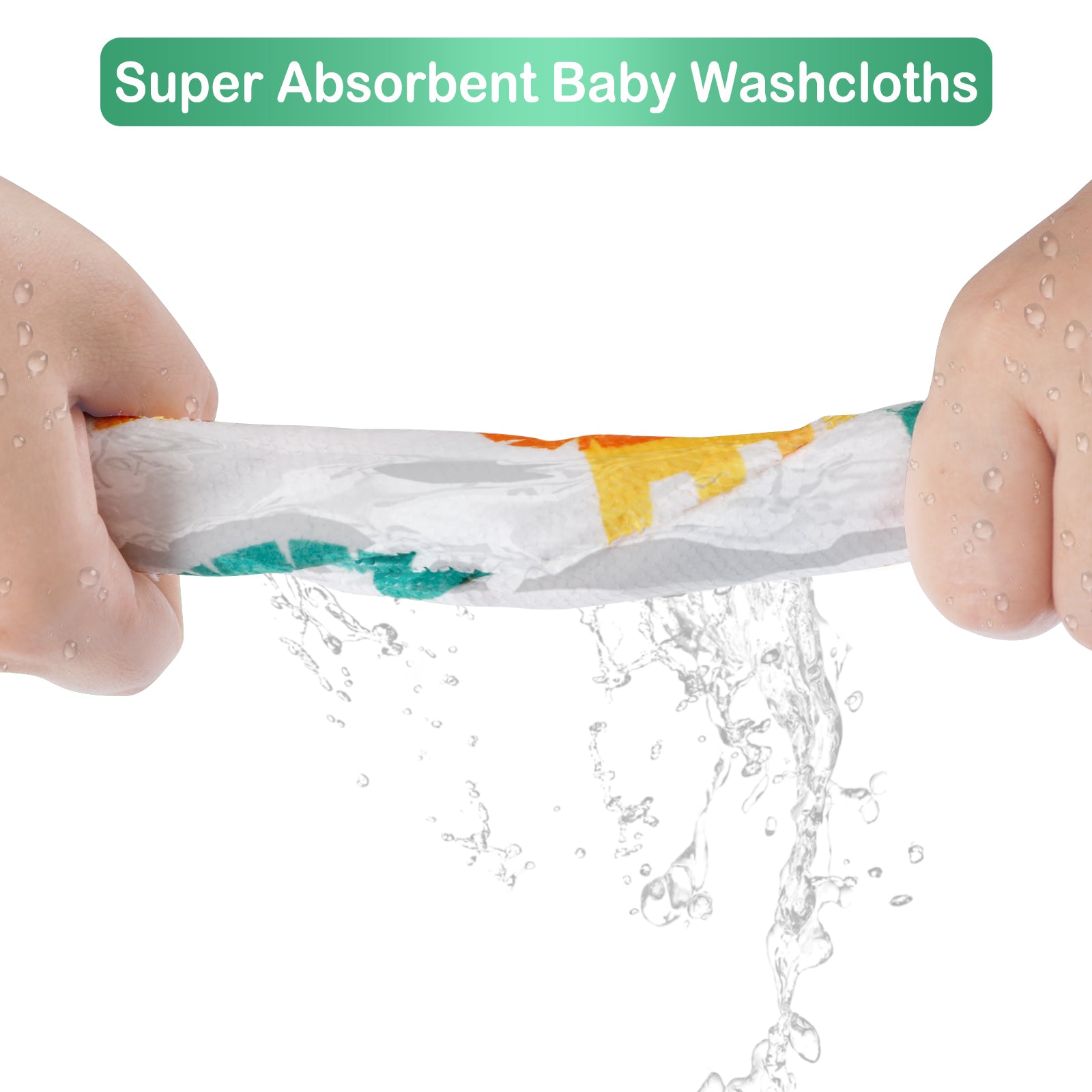 9x9 Lion Baby Washcloths