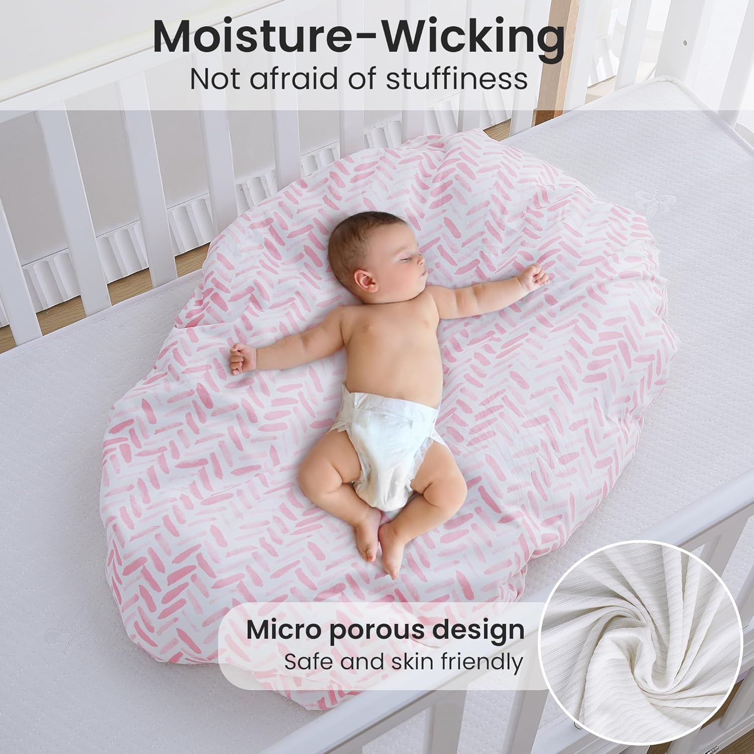 Macaroon Jersey Swaddle Blanket