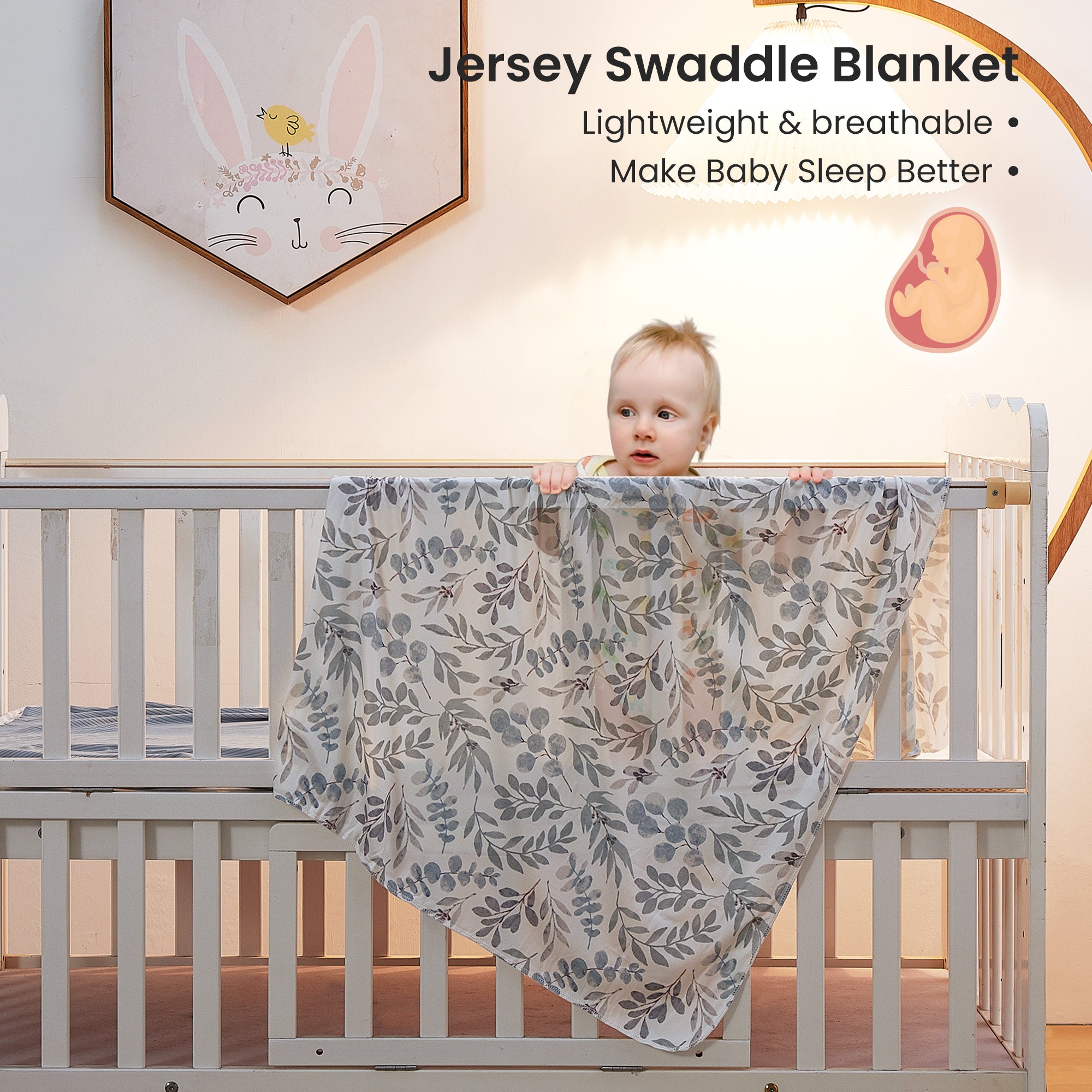 Giorgio Morandi Jersey Swaddle Blanket