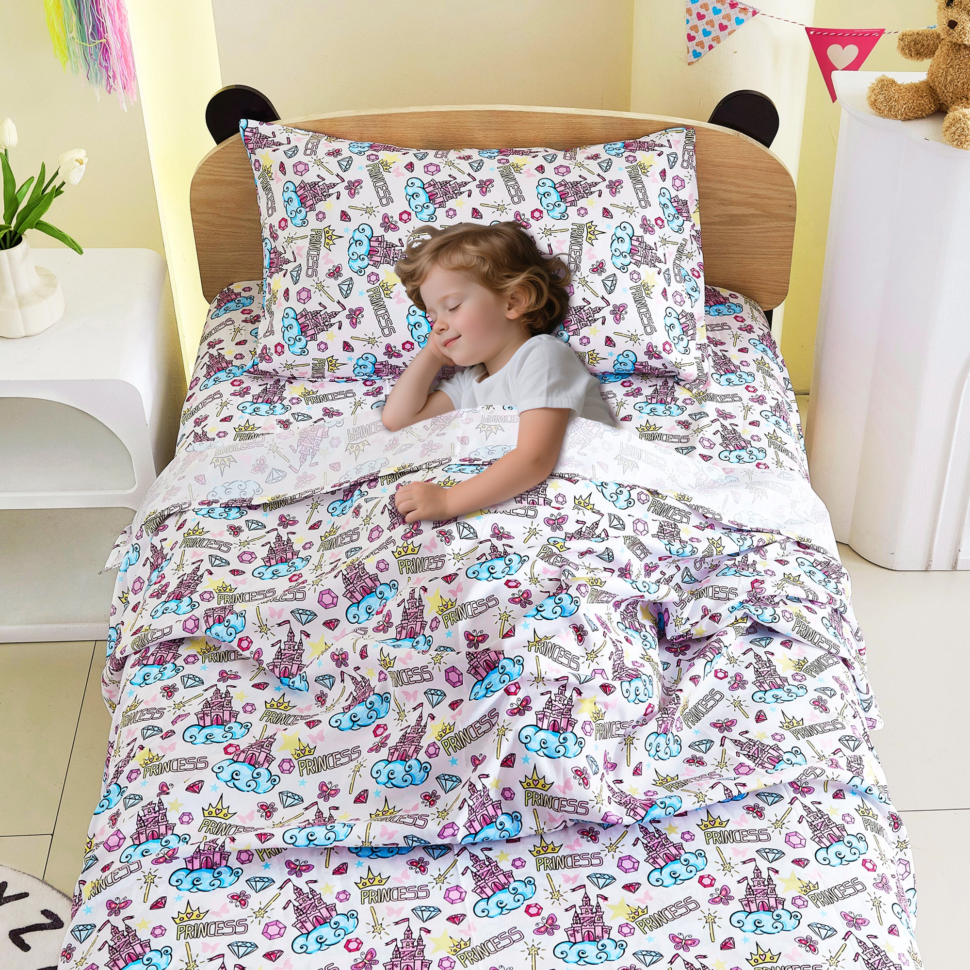 Castle Diamond Kids Bed Sheet Set