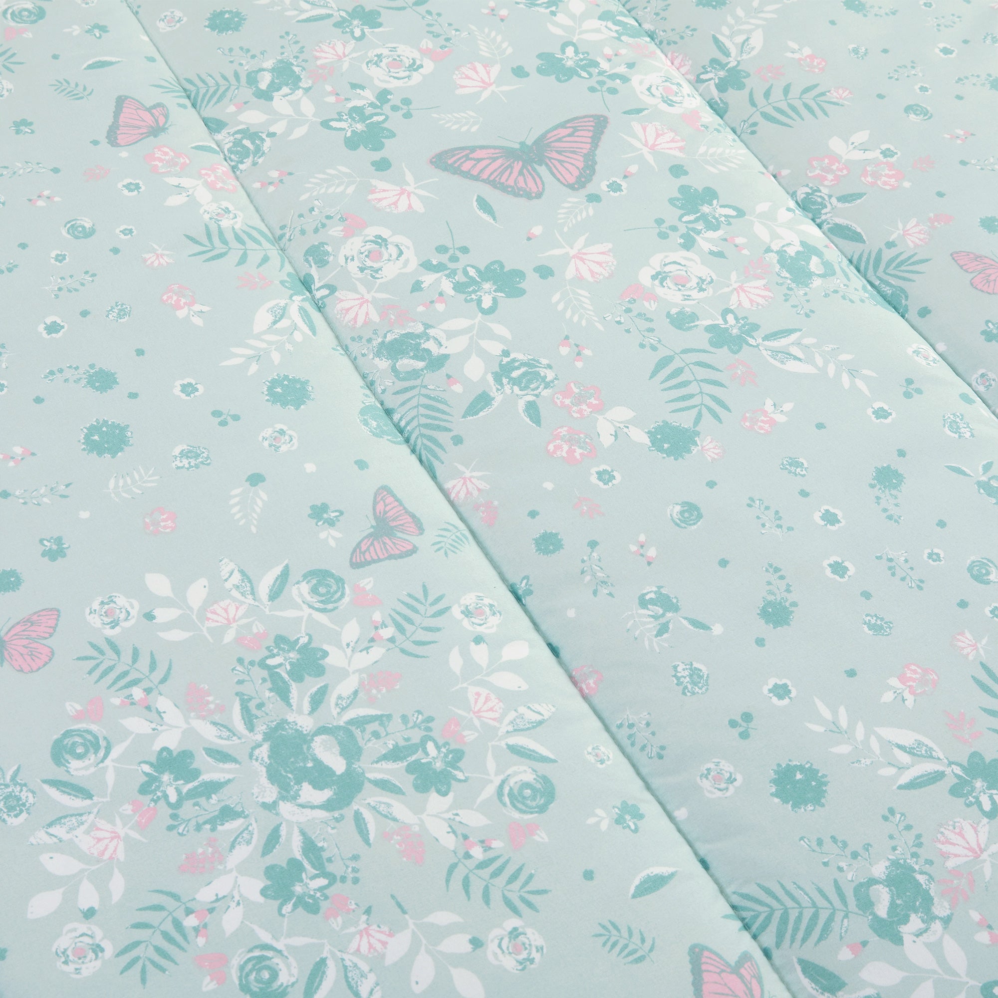 Fairy Tale Floral-Butterfly Bedding Set for Kids-5 or 7 Piece Options