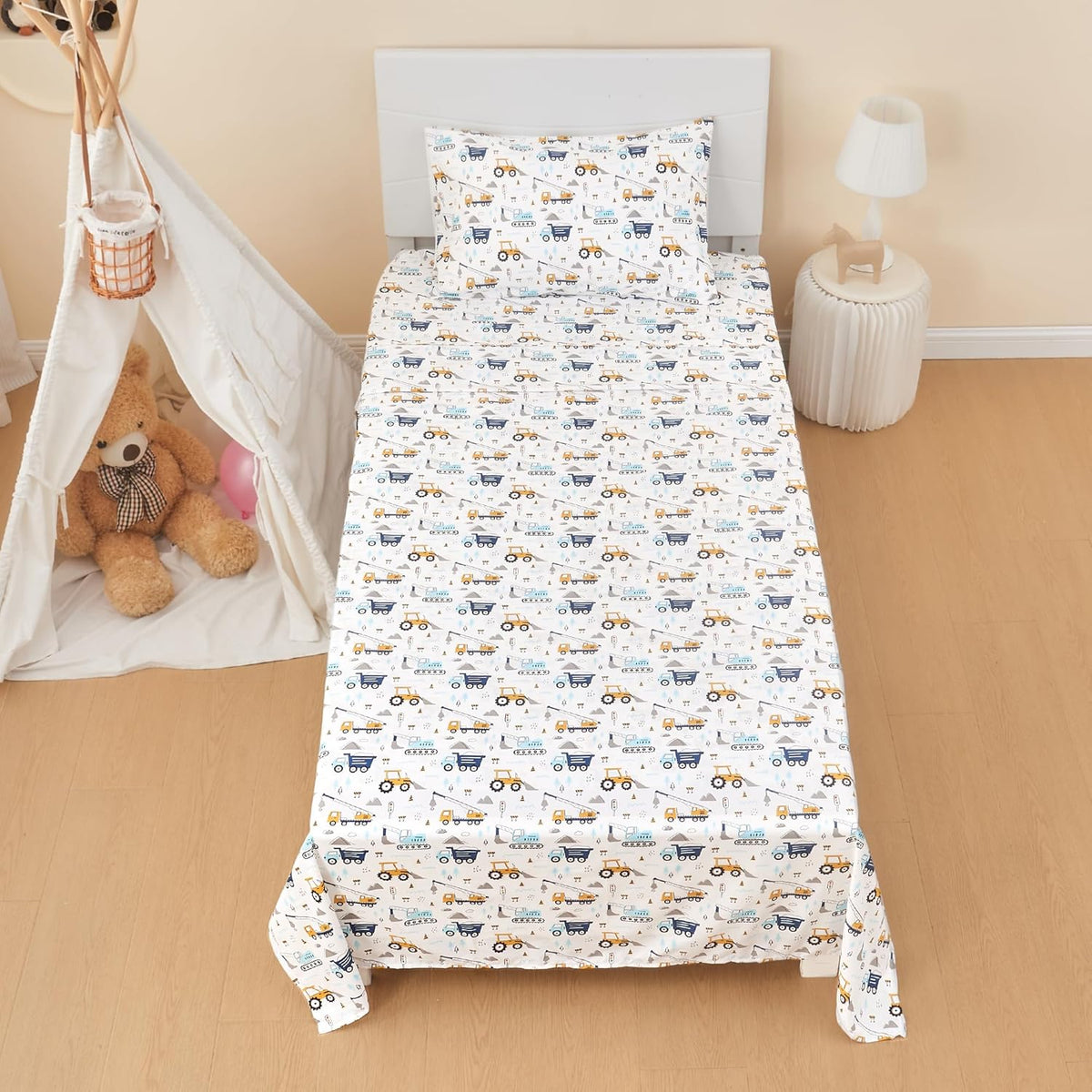 Car Party Adventure Kids Bed Sheet Set Deep Pocket Double Brushed Microfiber