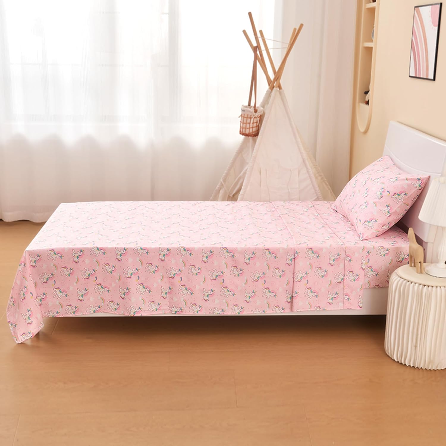 Unicorn Parade 3 Pcs Kids Twin Size Sheet Set