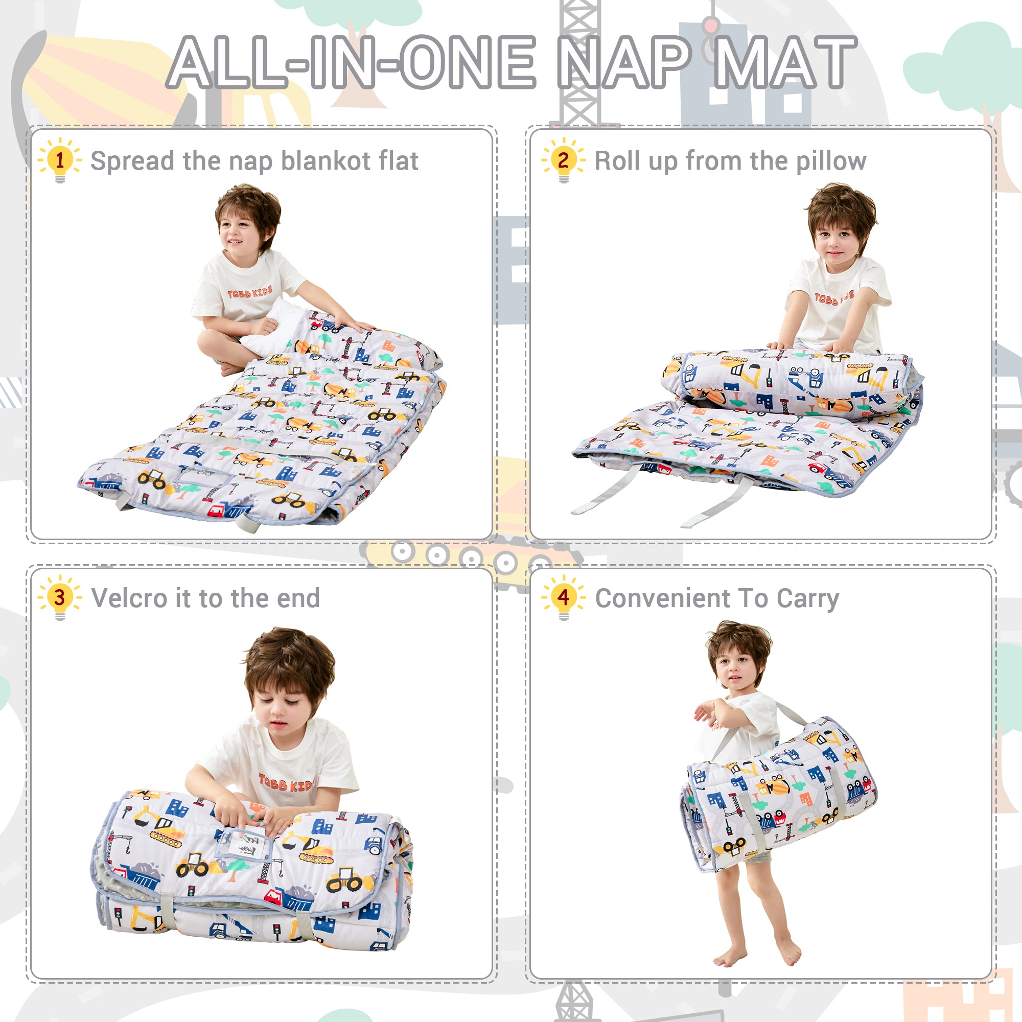 Cozy Comfort Nap Mat - Truck