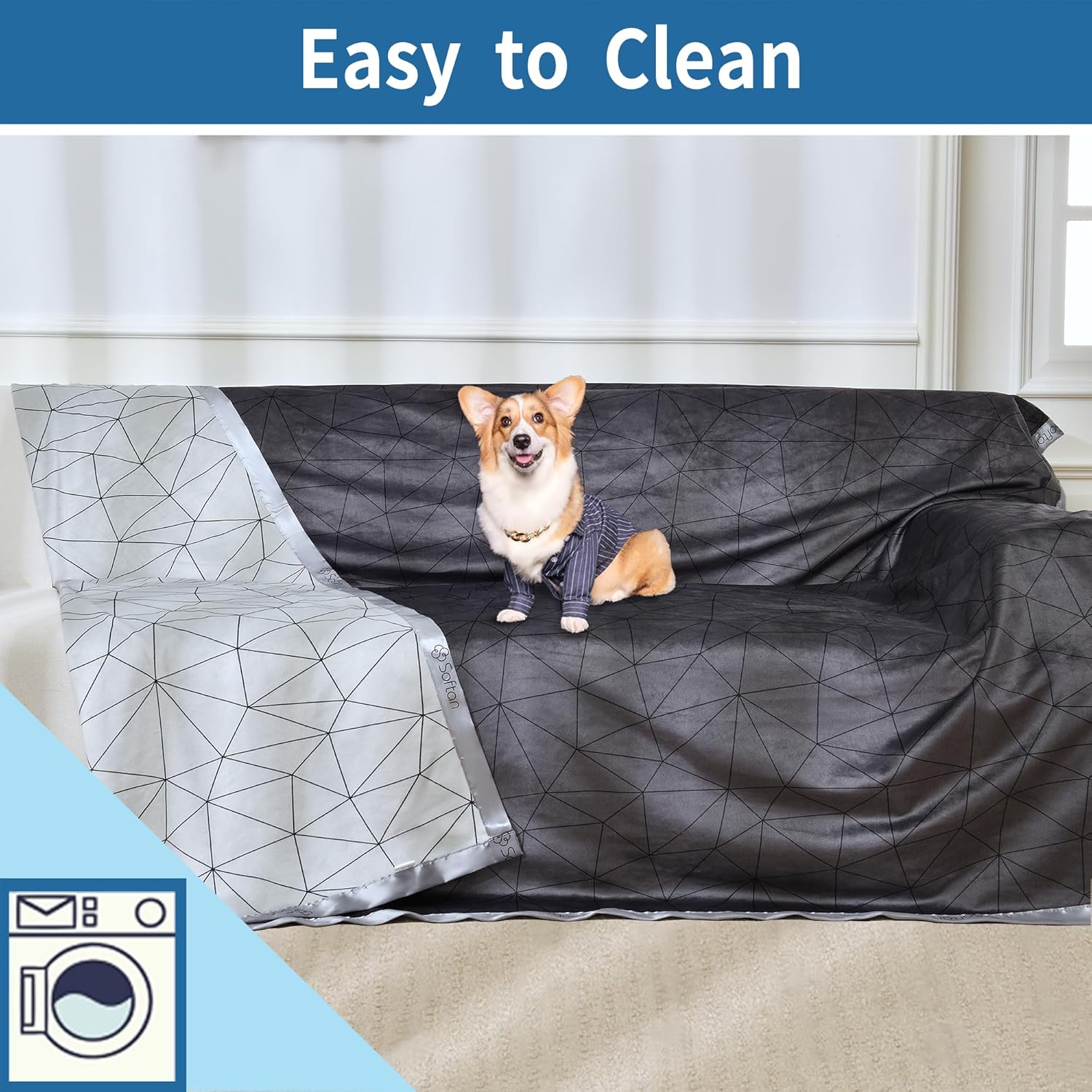 Dark Grey & Light Grey Waterproof for Baby Adults Pets