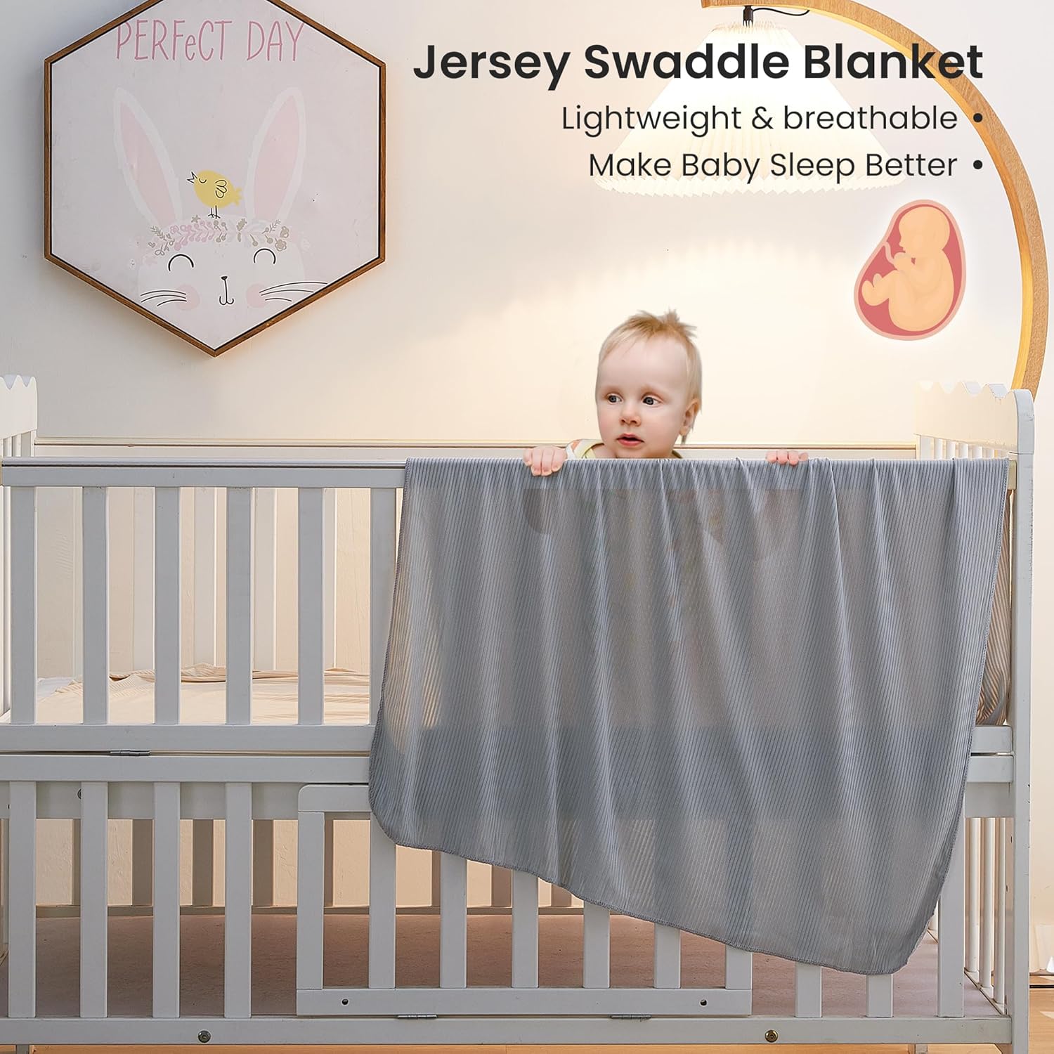 Giorgio Morandi Jersey Swaddle Blanket