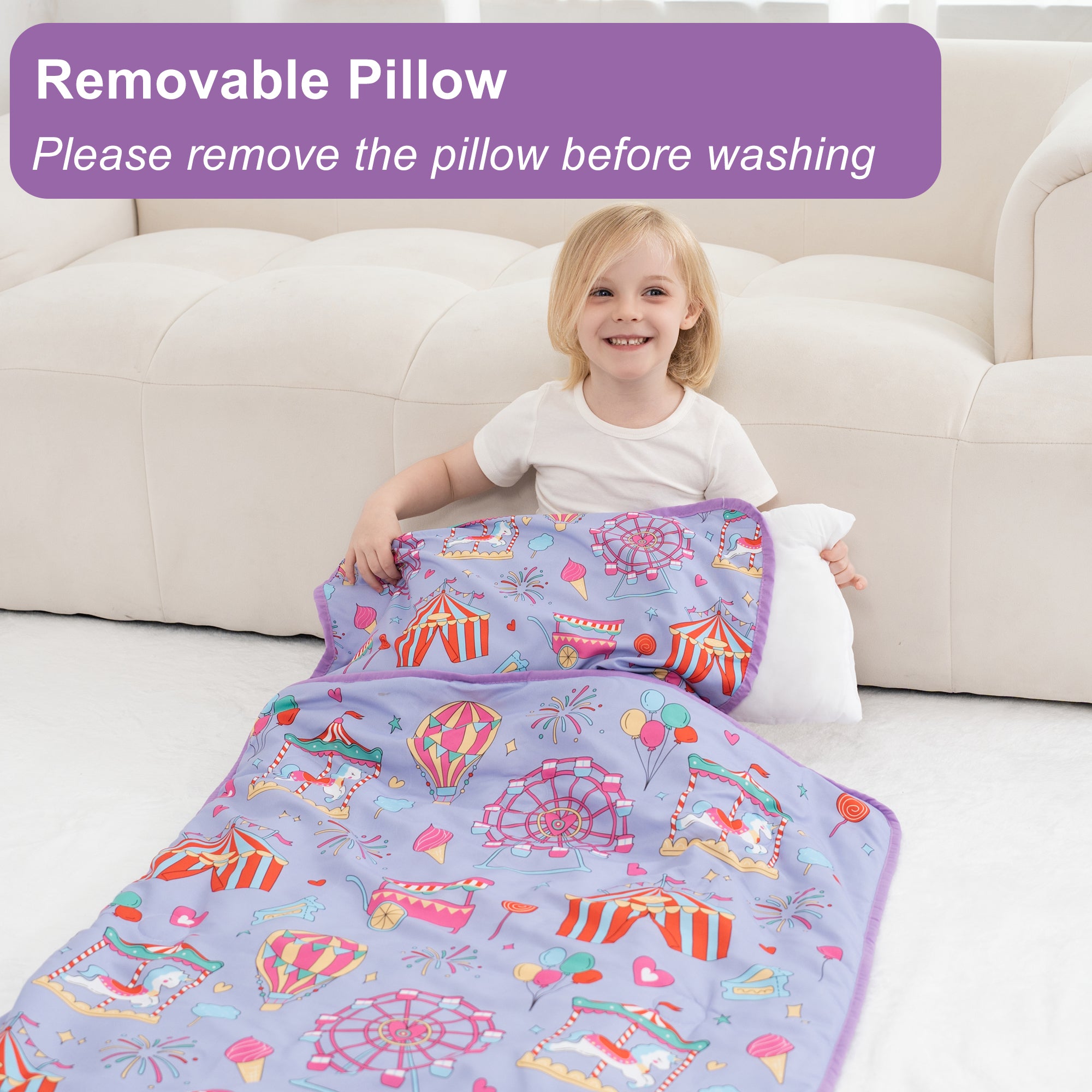 Cozy Comfort Nap Mat - Amusement Park