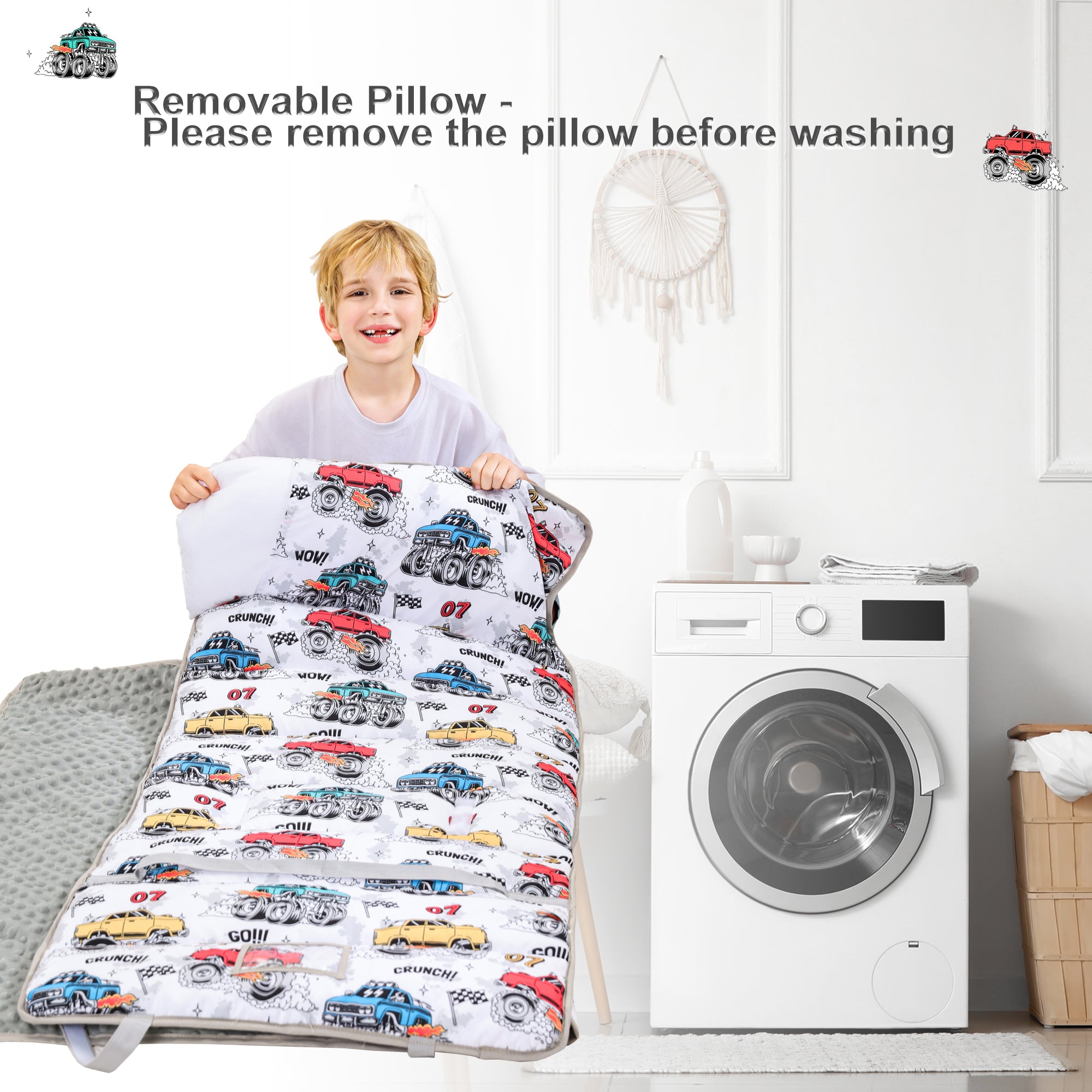 Cozy Comfort Nap Mat - Monster Truck