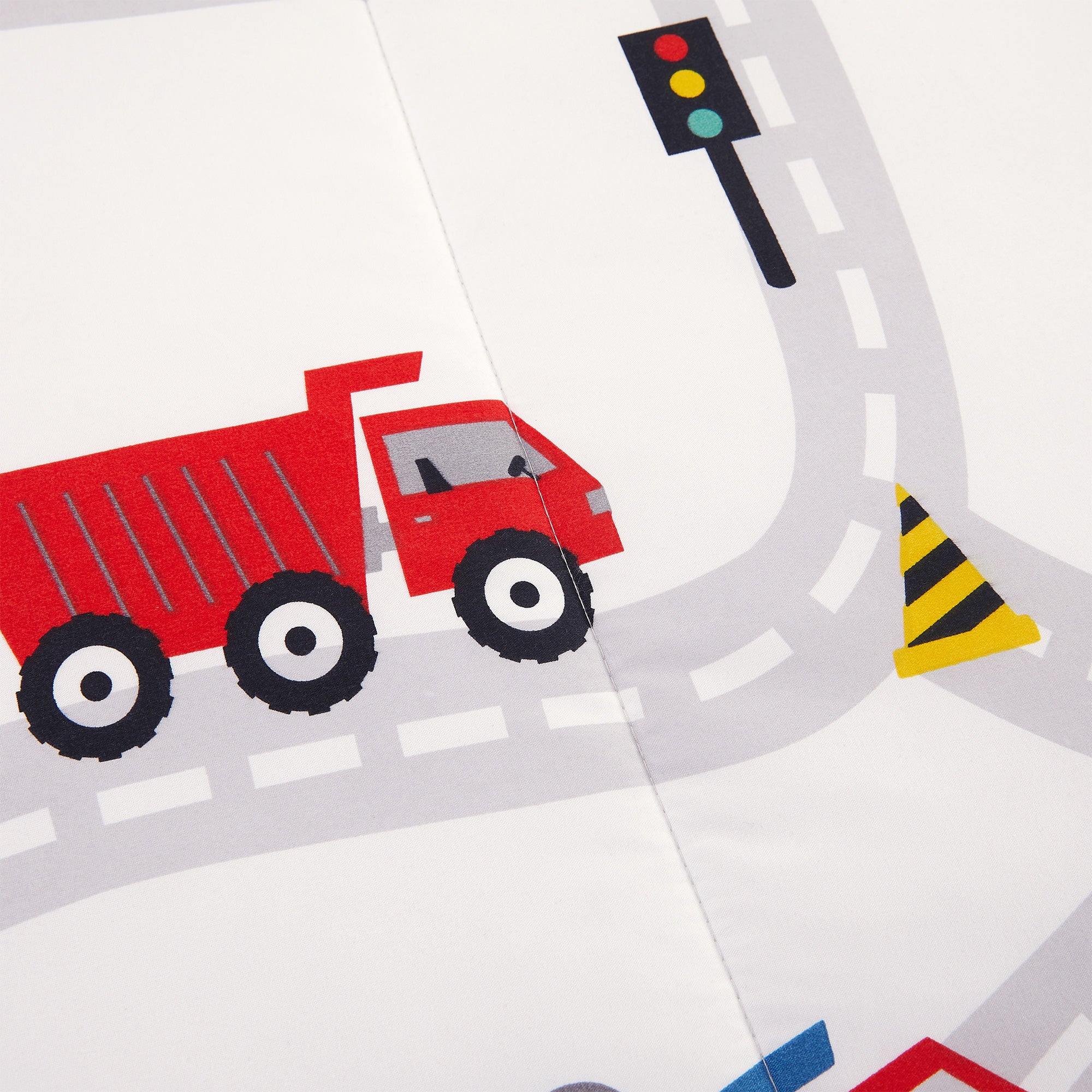 Playful Construction Vehicles bedding Set– 5 or 7 Piece Options