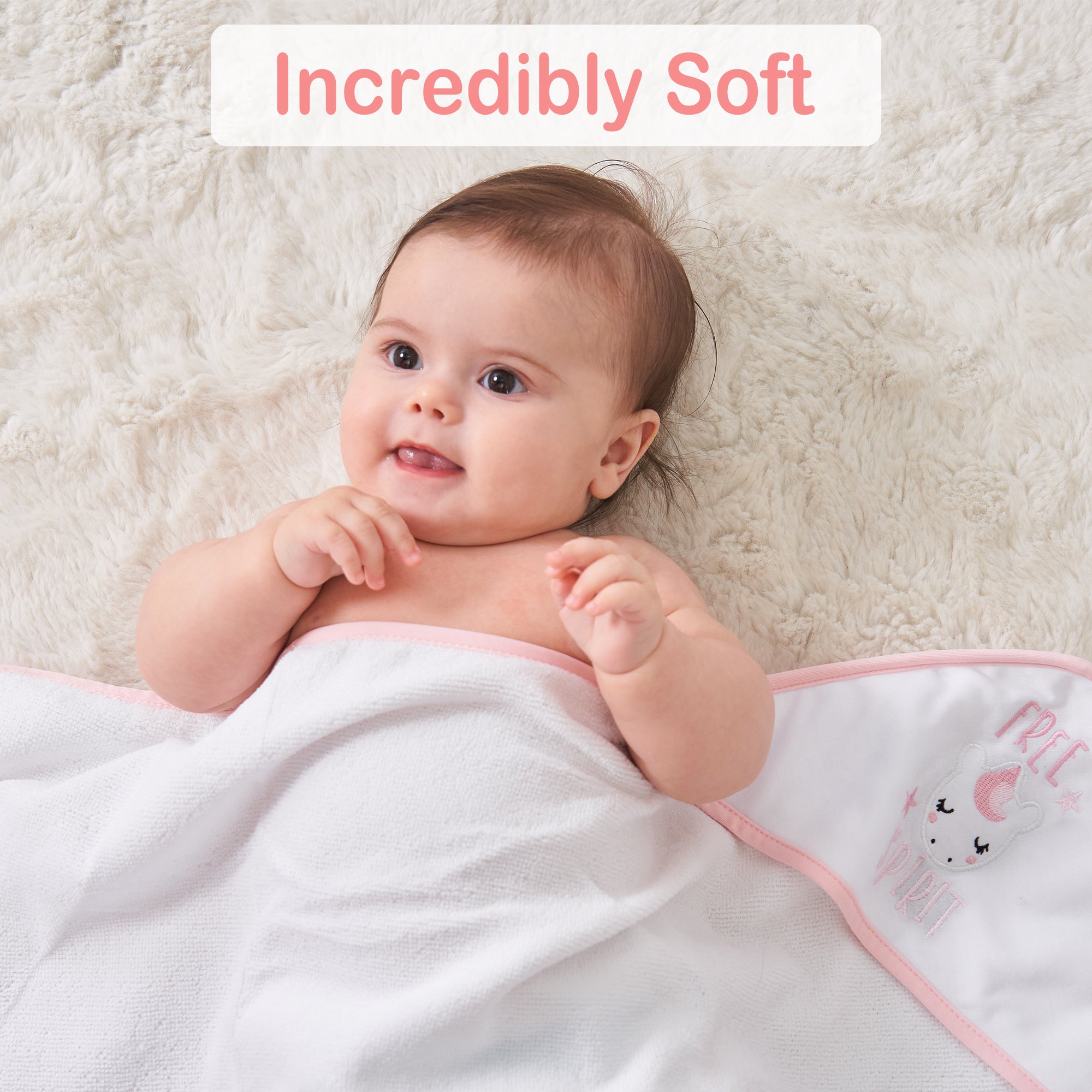 Unicorn Baby Towels and Baby Wash Cloths Set 6-Pack Size 28 x 28 Inch