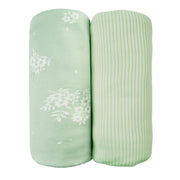 Mint Mambo Jersey Swaddle Blanket