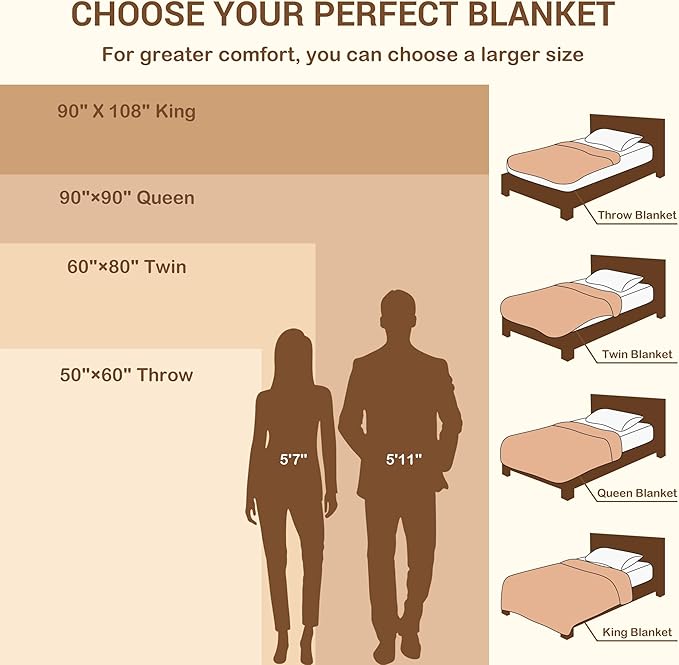 Fleece Blanket - Autumn Leaves Print Throw Blanket