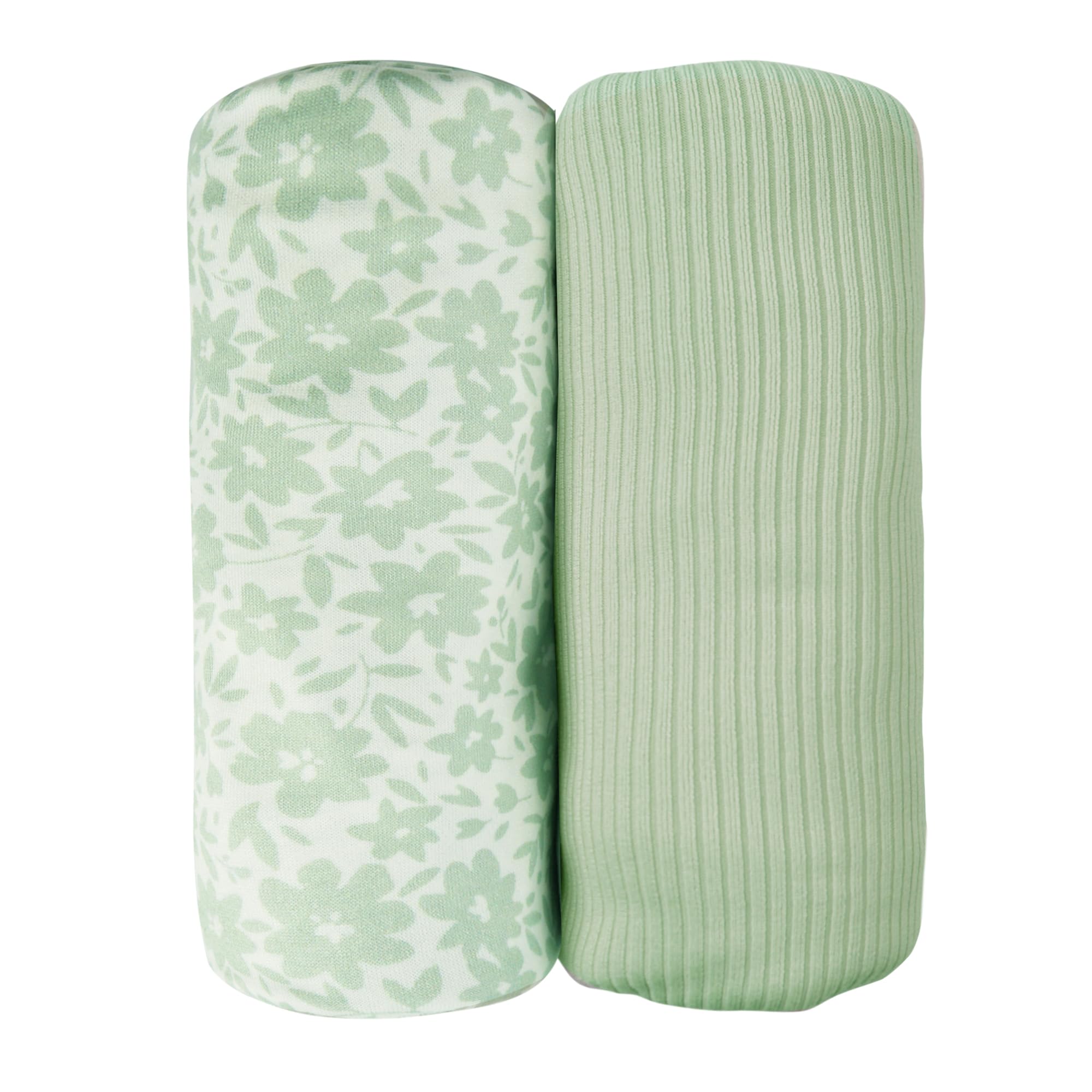 Mint Mambo Jersey Swaddle Blanket