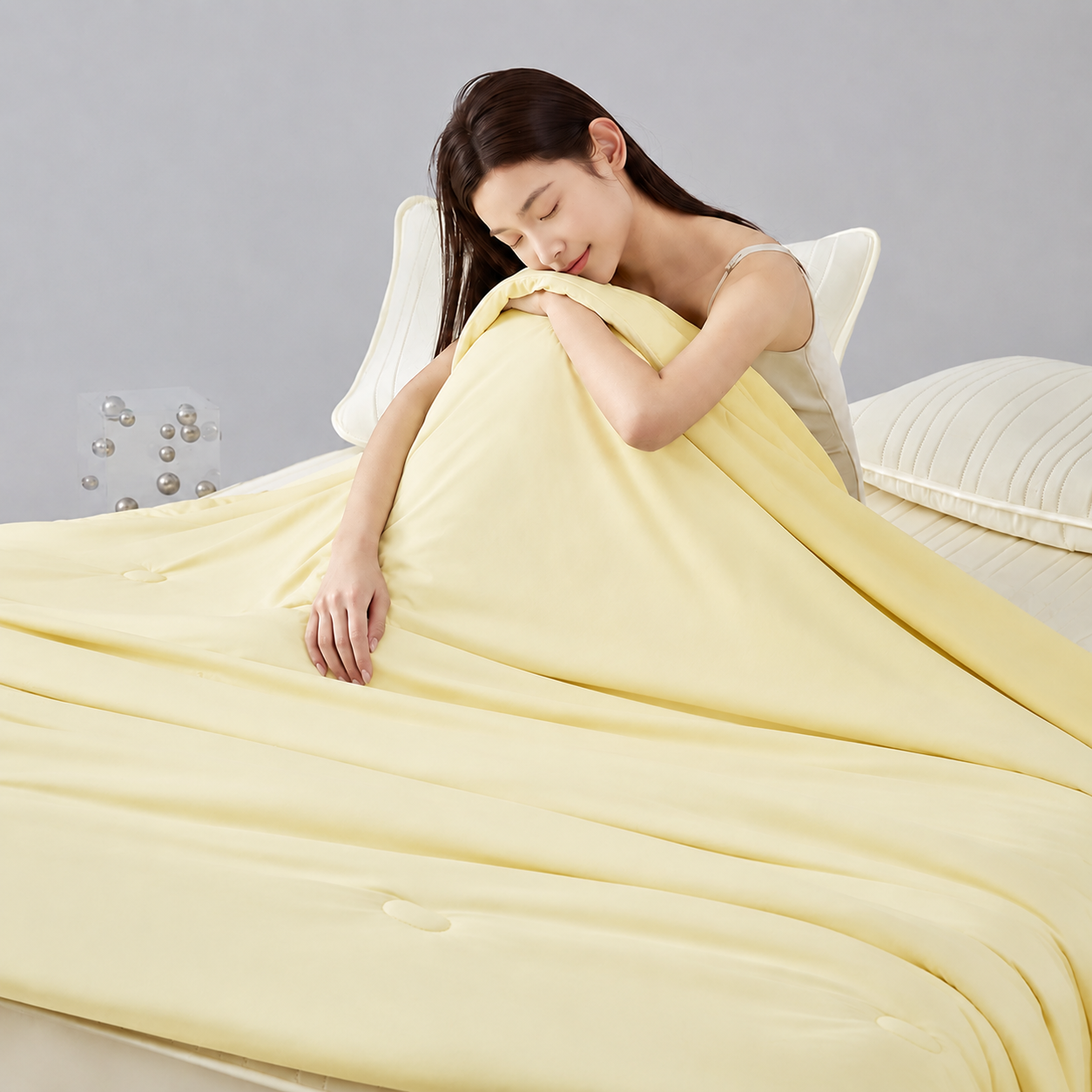 Viviland Cooling Blanket for Hot Sleepers, Cooling Comforter Breathable Lightweight Double-Sided Summer Blanket, Comfortable Soft All Season