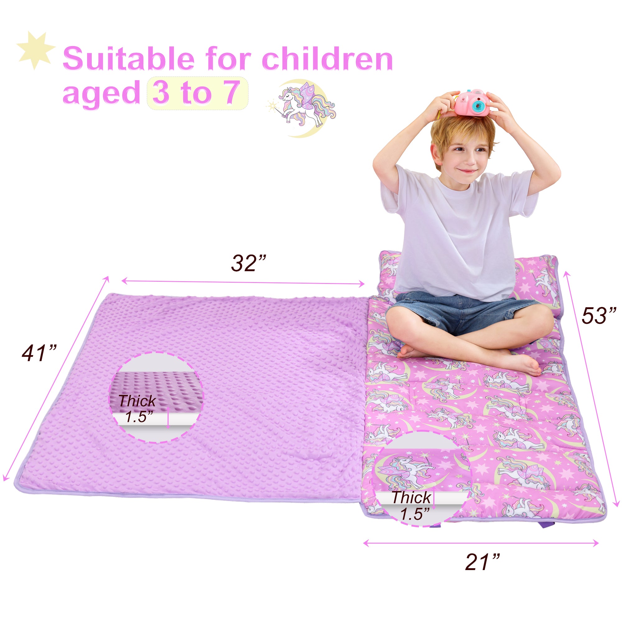 Cozy Comfort Nap Mat - Unicorn Magic