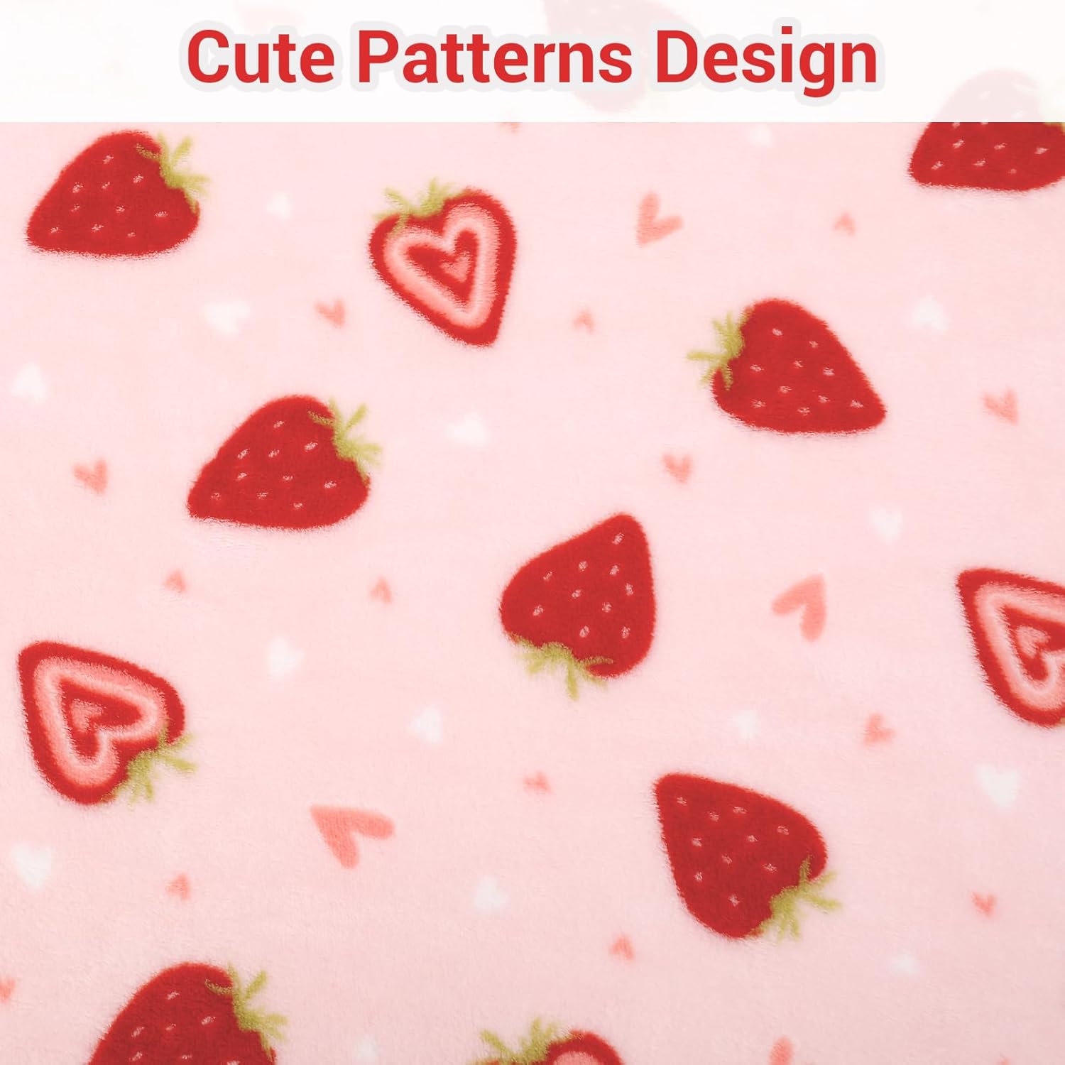 Dreamy Strawberry Kids Throw Blanket