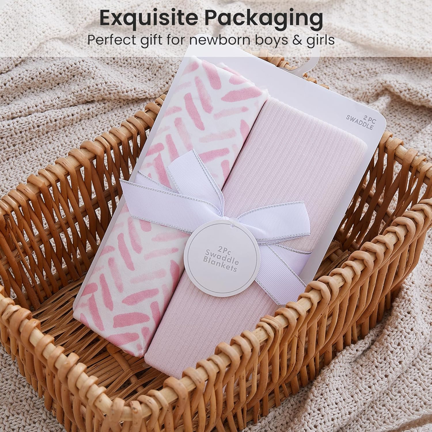 Macaroon Jersey Swaddle Blanket