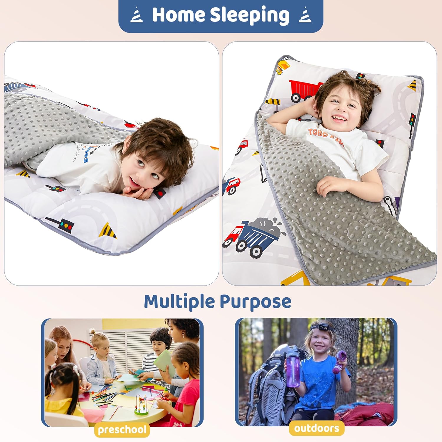 Cozy Comfort Nap Mat - Car Party Adventure