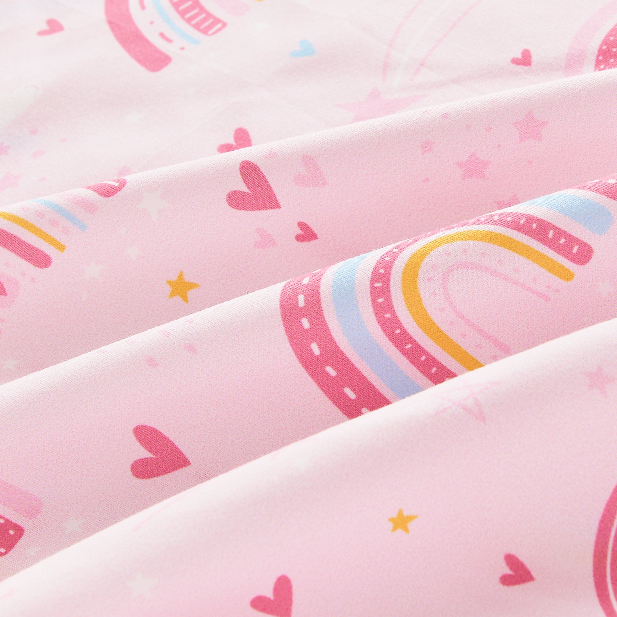Pink Rainbow Kids Comforter Sets – 6 or 8 Piece Options