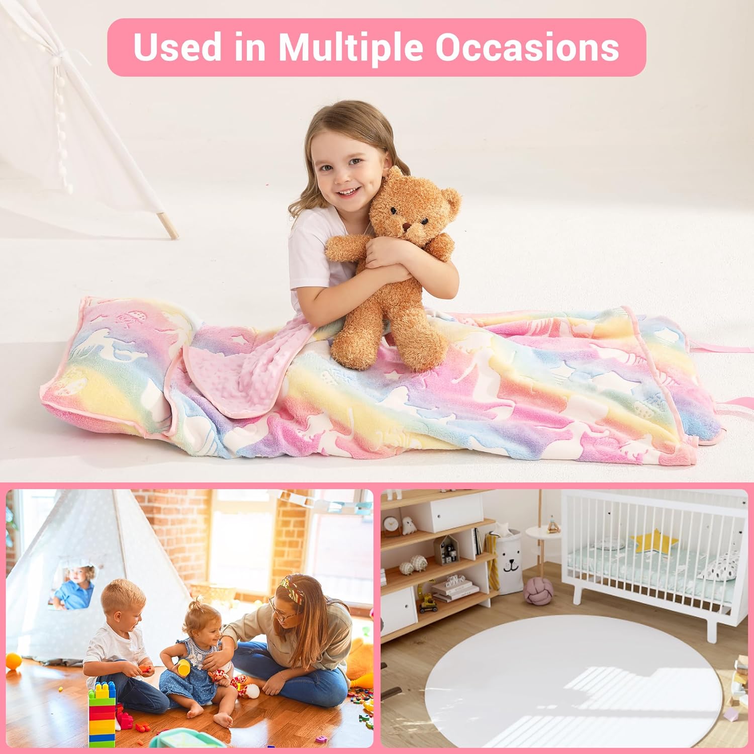 Cozy Comfort Nap Mat - Luminous Jellyfish