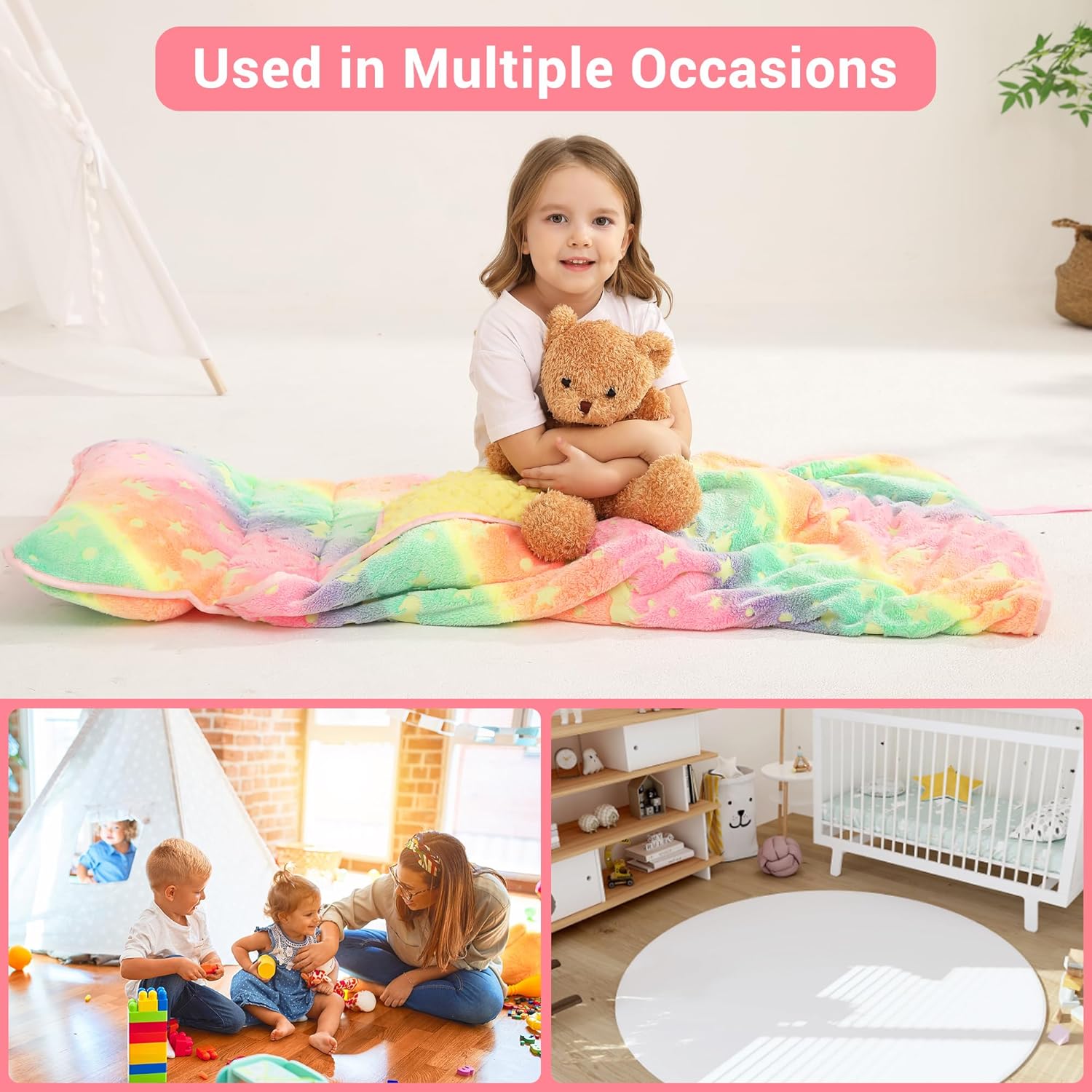 Cozy Comfort Nap Mat - Luminous Star Unicorn
