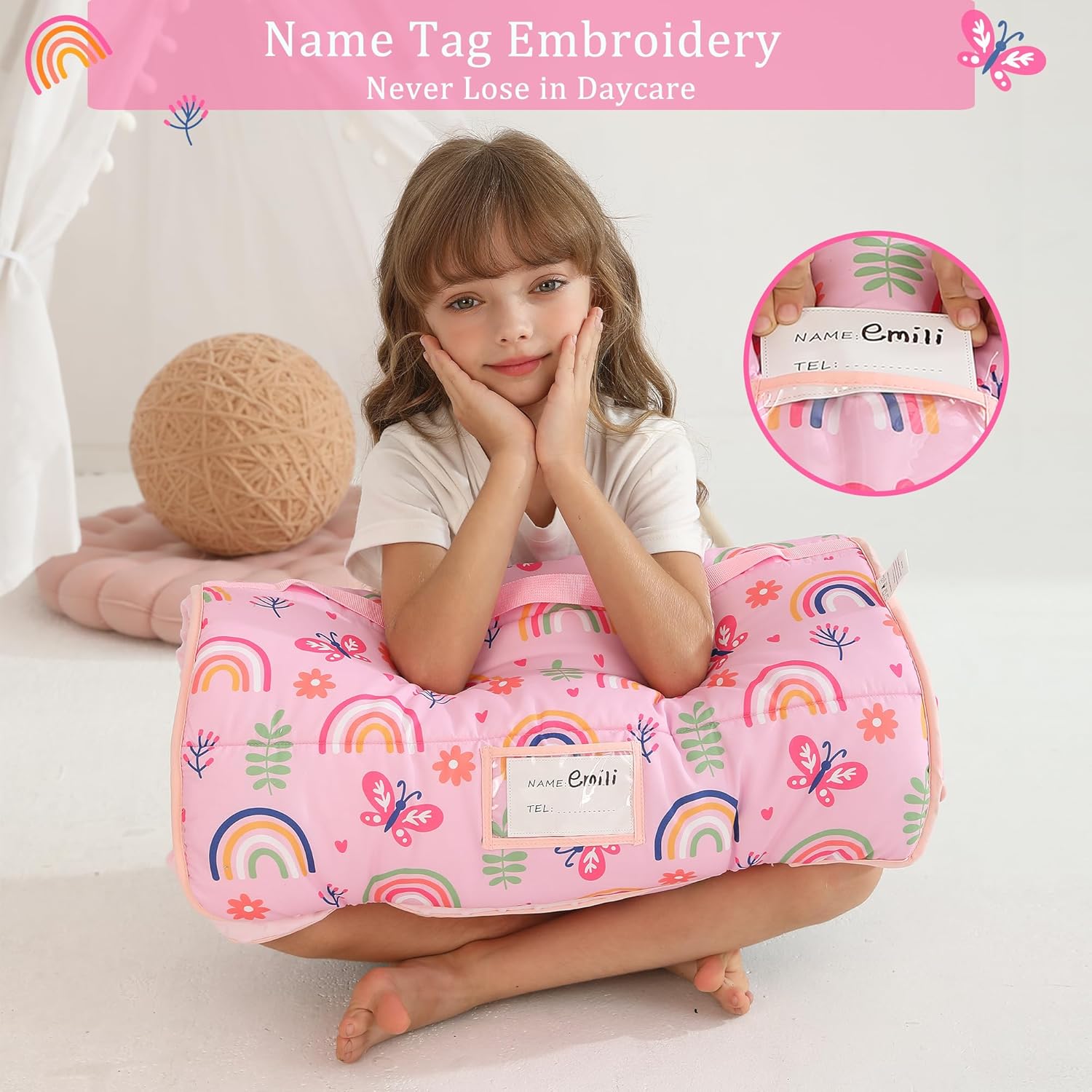 Cozy Comfort Nap Mat - Rainbow